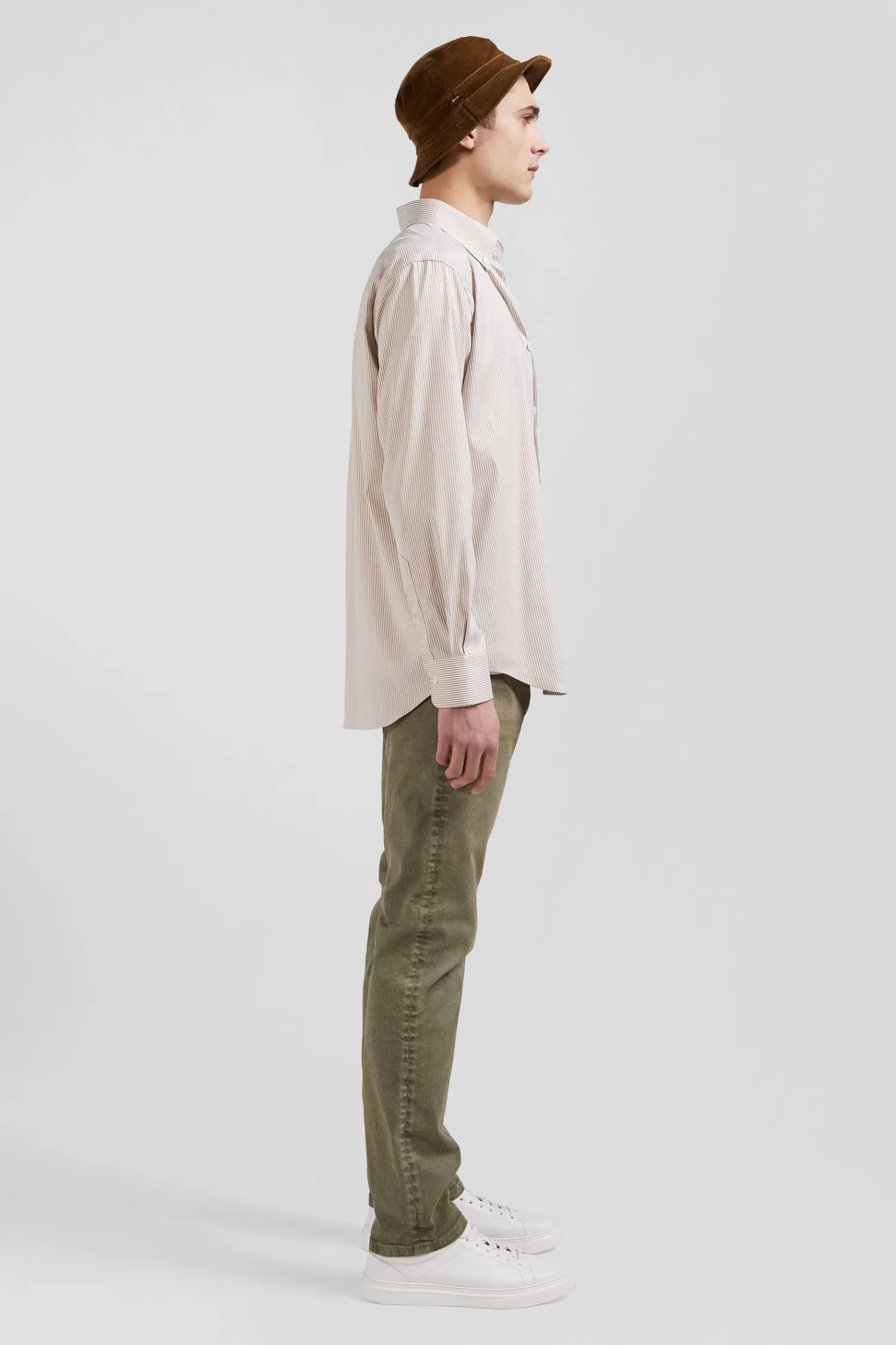 regular_beige_cotton_poplin_shirt_with_baton_stripes_4.webp Eden Park Regular beige cotton poplin shirt with baton stripes< Shirts