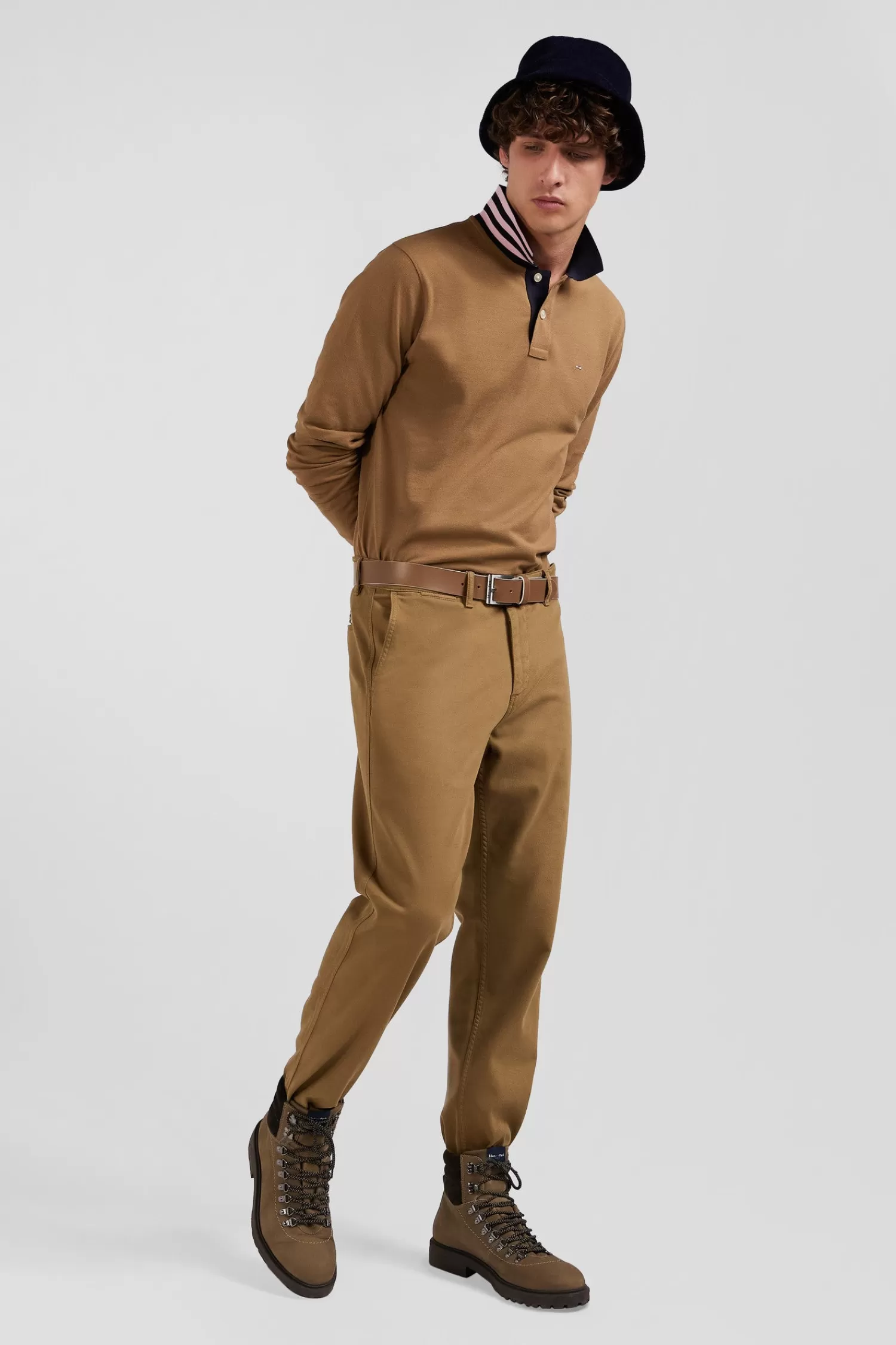 regular_beige_stretch_cotton_piqu_and_modal_chino_trousers_2.webp Eden Park Regular beige stretch cotton piqué and modal chino trousers< Pants
