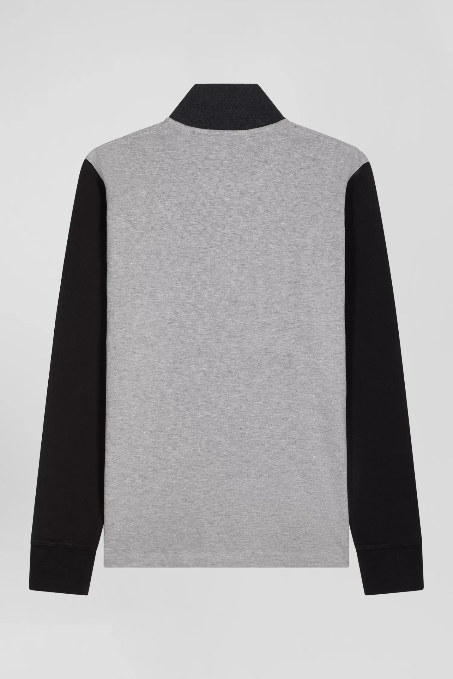 regular_black_bicolor_longsleeved_cotton_piqu_polo_shirt_with_jacquard_collar_3.webp Eden Park Regular black bicolor long-sleeved cotton piqué polo shirt with jacquard collar< Polos