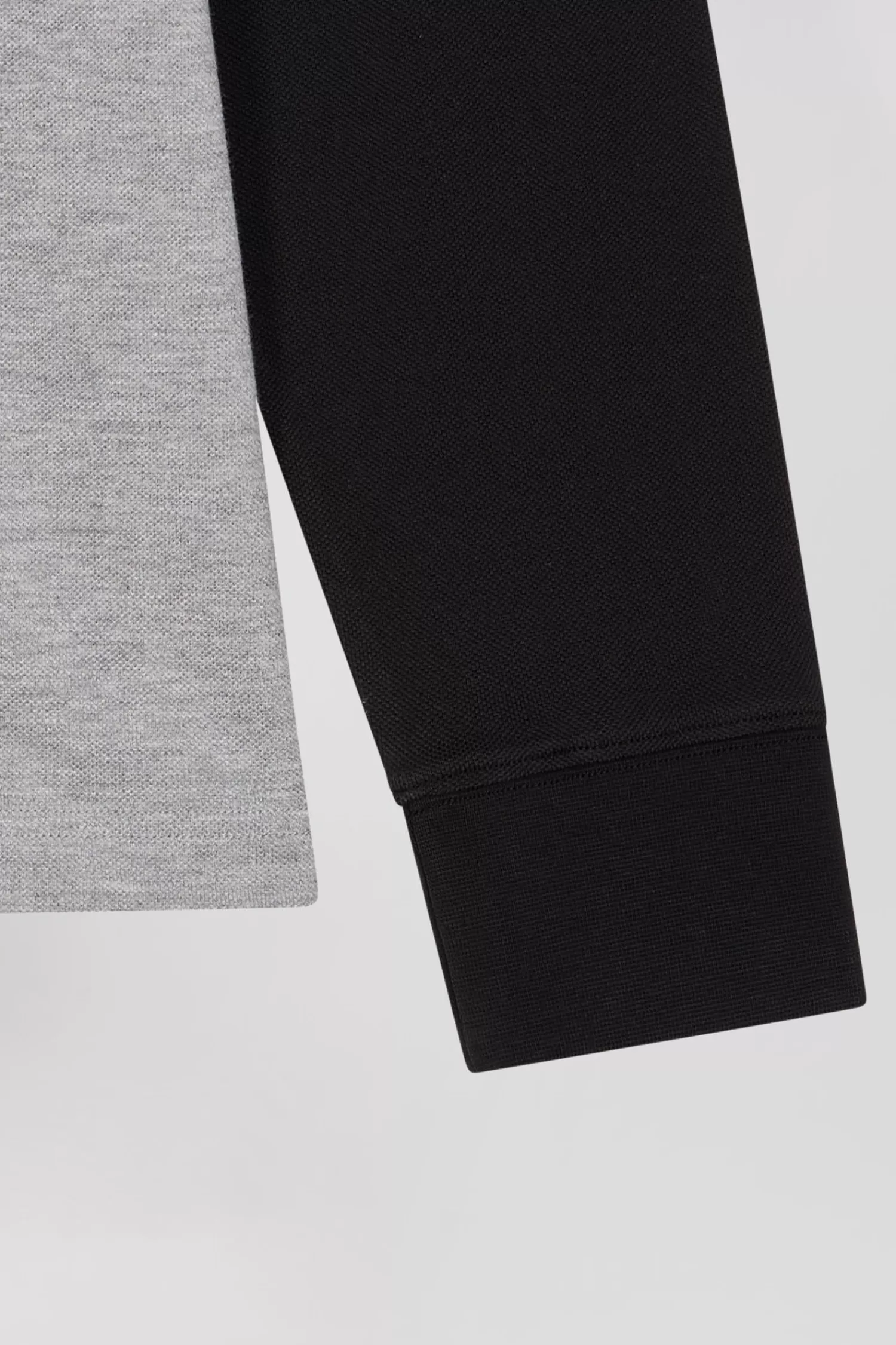regular_black_bicolor_longsleeved_cotton_piqu_polo_shirt_with_jacquard_collar_7.webp Eden Park Regular black bicolor long-sleeved cotton piqué polo shirt with jacquard collar< Polos