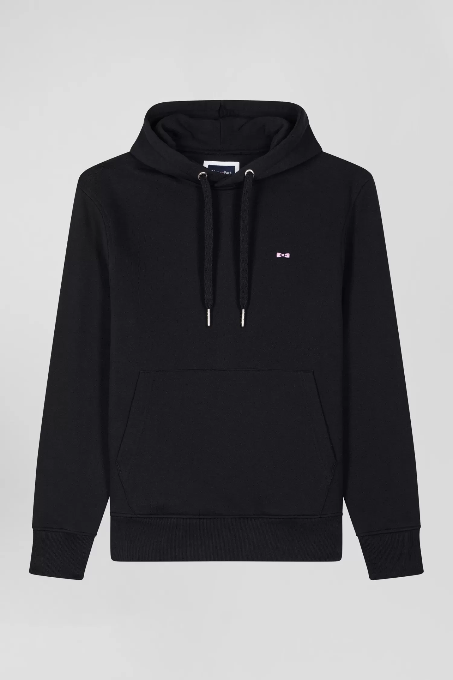 Eden Park Regular black brushed cotton fleece hoodie< Sweatshirts