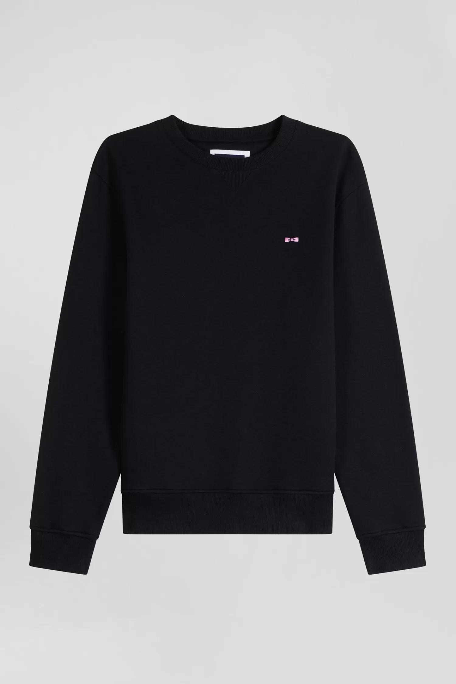 Eden Park Regular black brushed cotton fleece sweatshirt< Sweatshirts