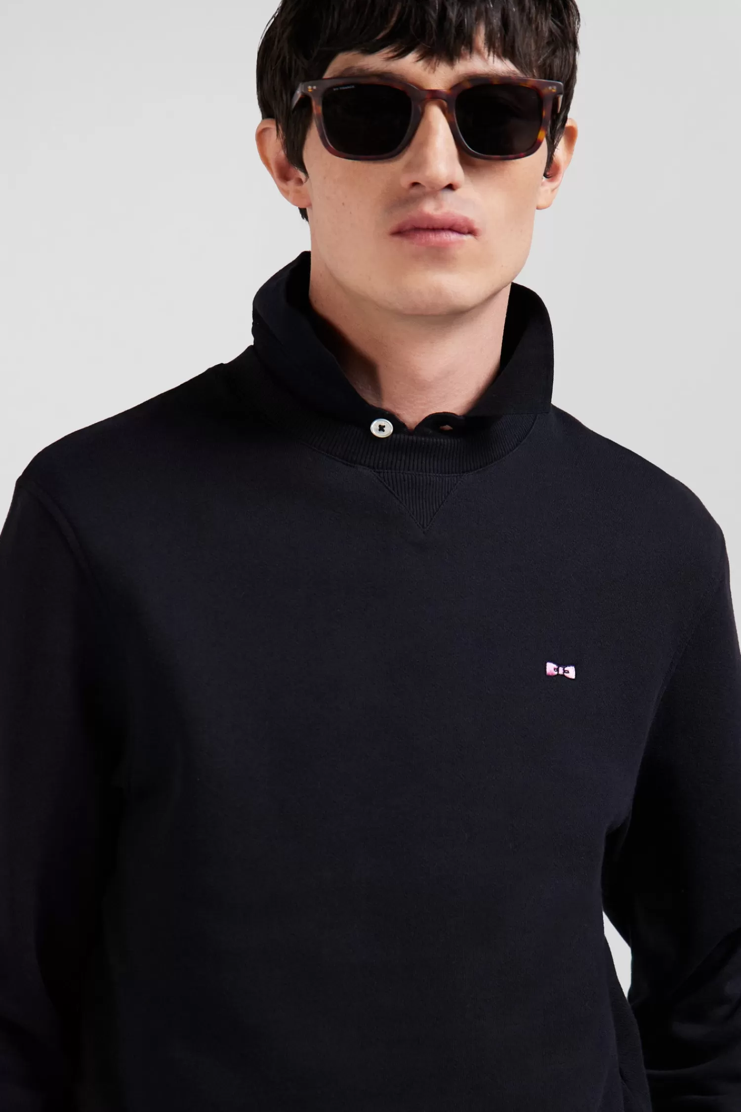 regular_black_brushed_cotton_fleece_sweatshirt_2.webp Eden Park Regular black brushed cotton fleece sweatshirt< Sweatshirts