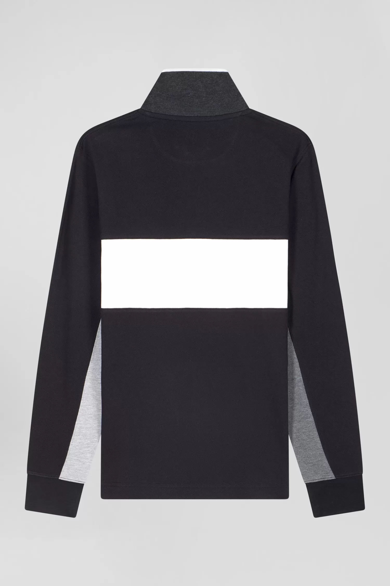 regular_black_colorblock_longsleeved_cotton_piqu_polo_shirt_3.webp Eden Park Regular black colorblock long-sleeved cotton piqué polo shirt< Polos