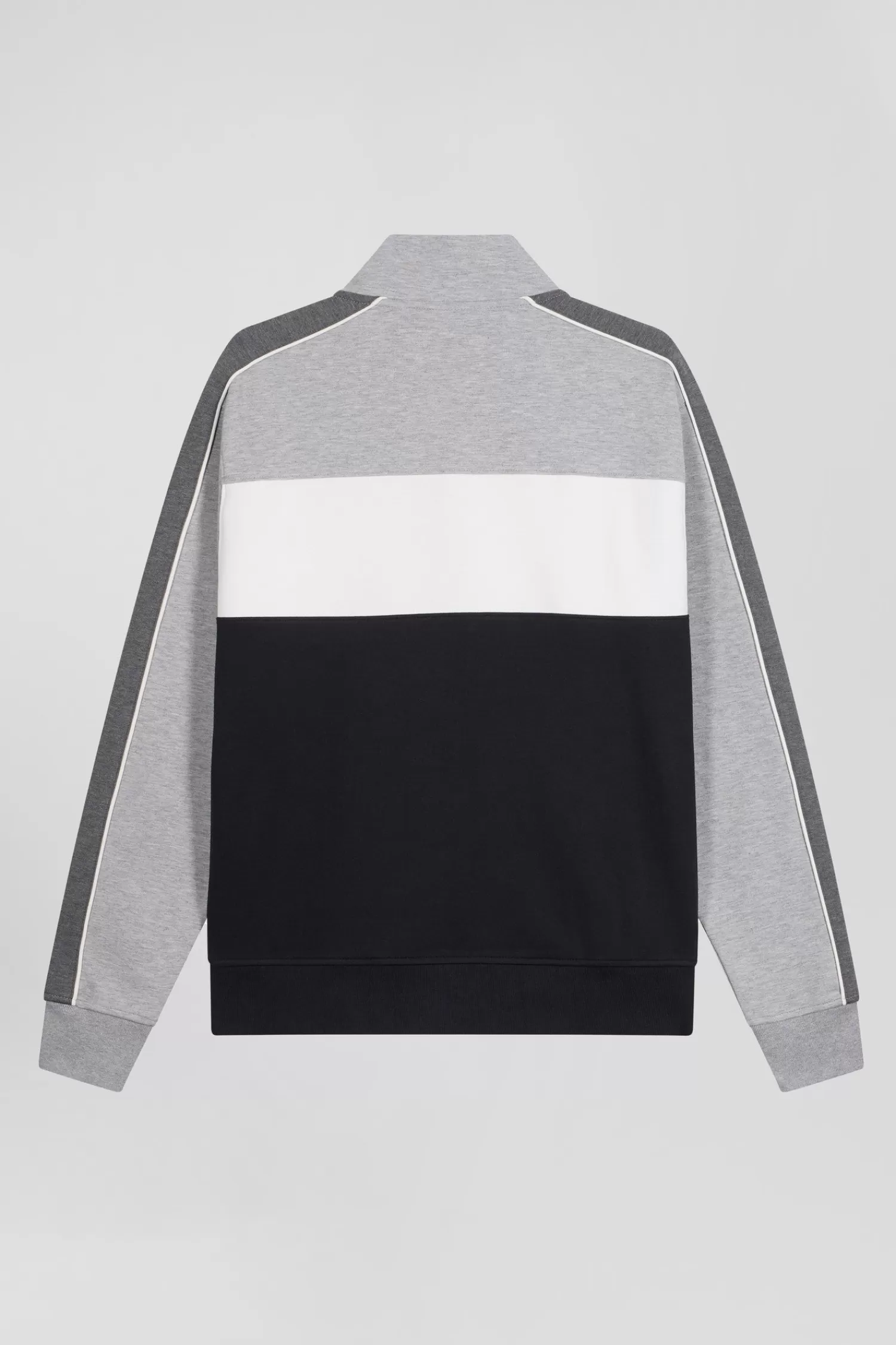 regular_black_colorblock_zipped_cotton_blend_sweatshirt_3.webp Eden Park Regular black colorblock zipped cotton blend sweatshirt< Sweatshirts
