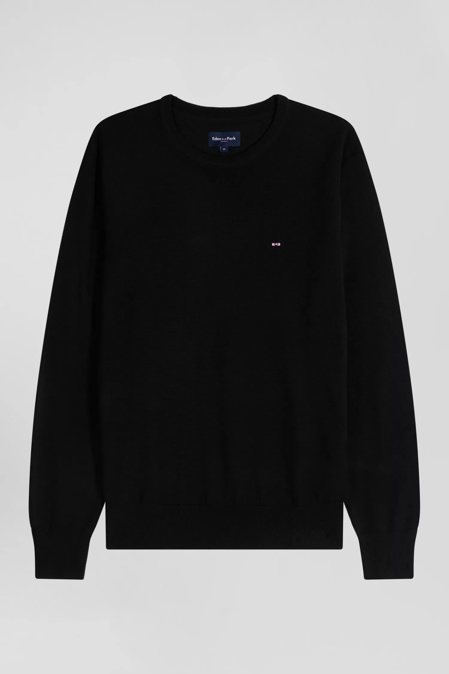 Eden Park Regular black merino wool V-neck jumper< Sweaters