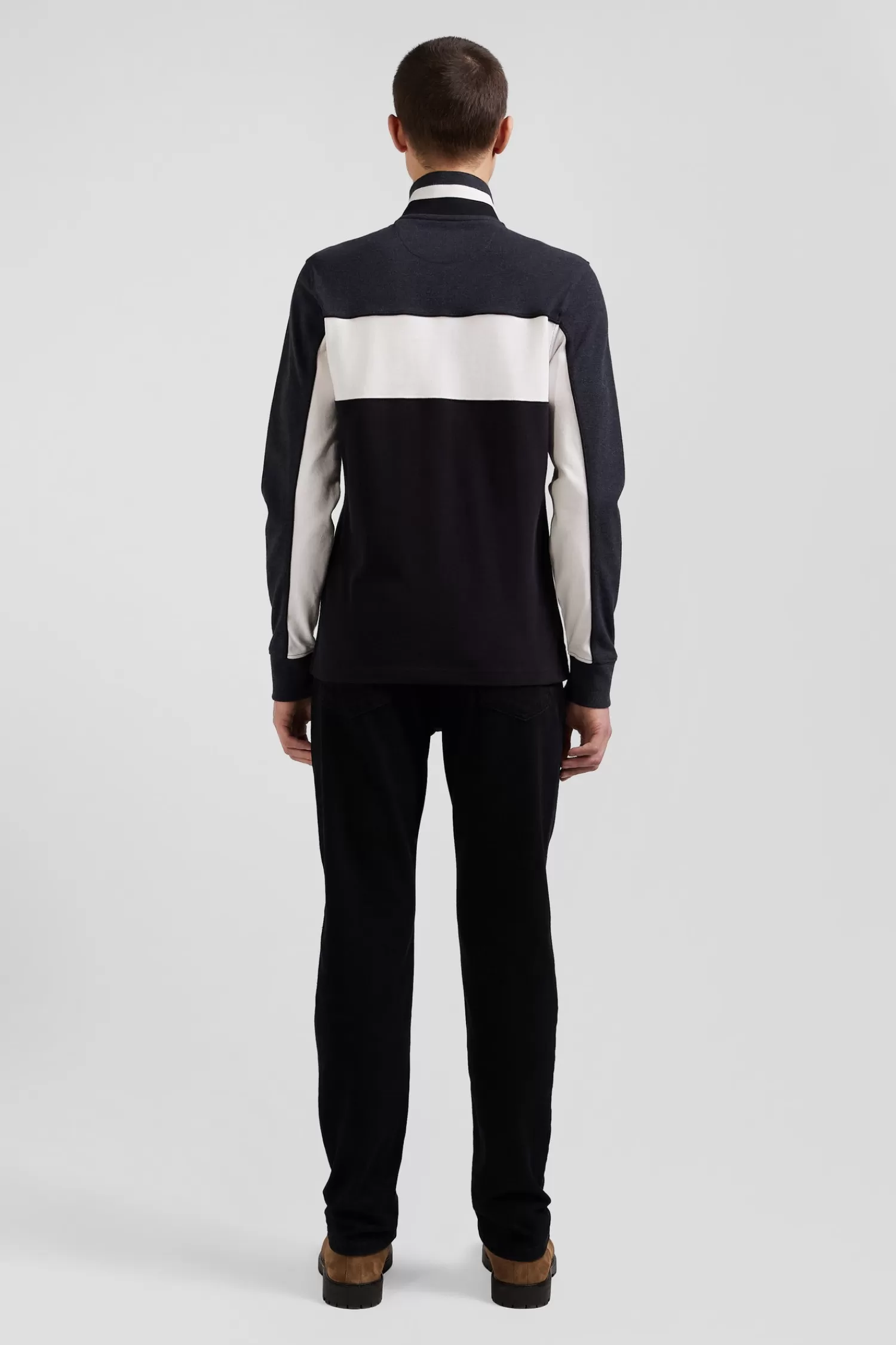 regular_black_tricolor_longsleeved_cotton_piqu_polo_shirt_5.webp Eden Park Regular black tricolor long-sleeved cotton piqué polo shirt< Polos