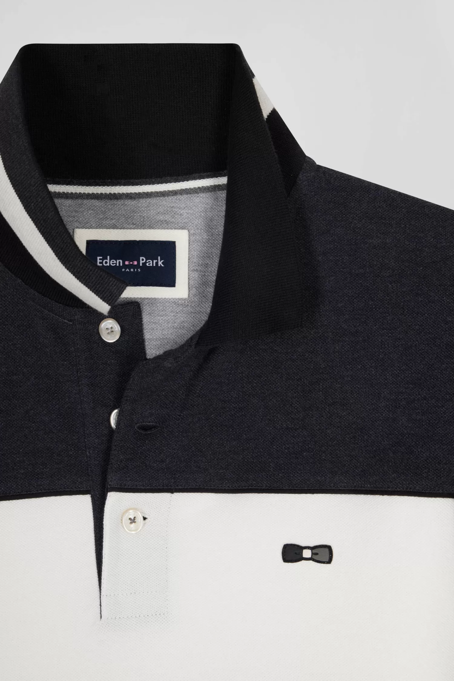 regular_black_tricolor_longsleeved_cotton_piqu_polo_shirt_6.webp Eden Park Regular black tricolor long-sleeved cotton piqué polo shirt< Polos