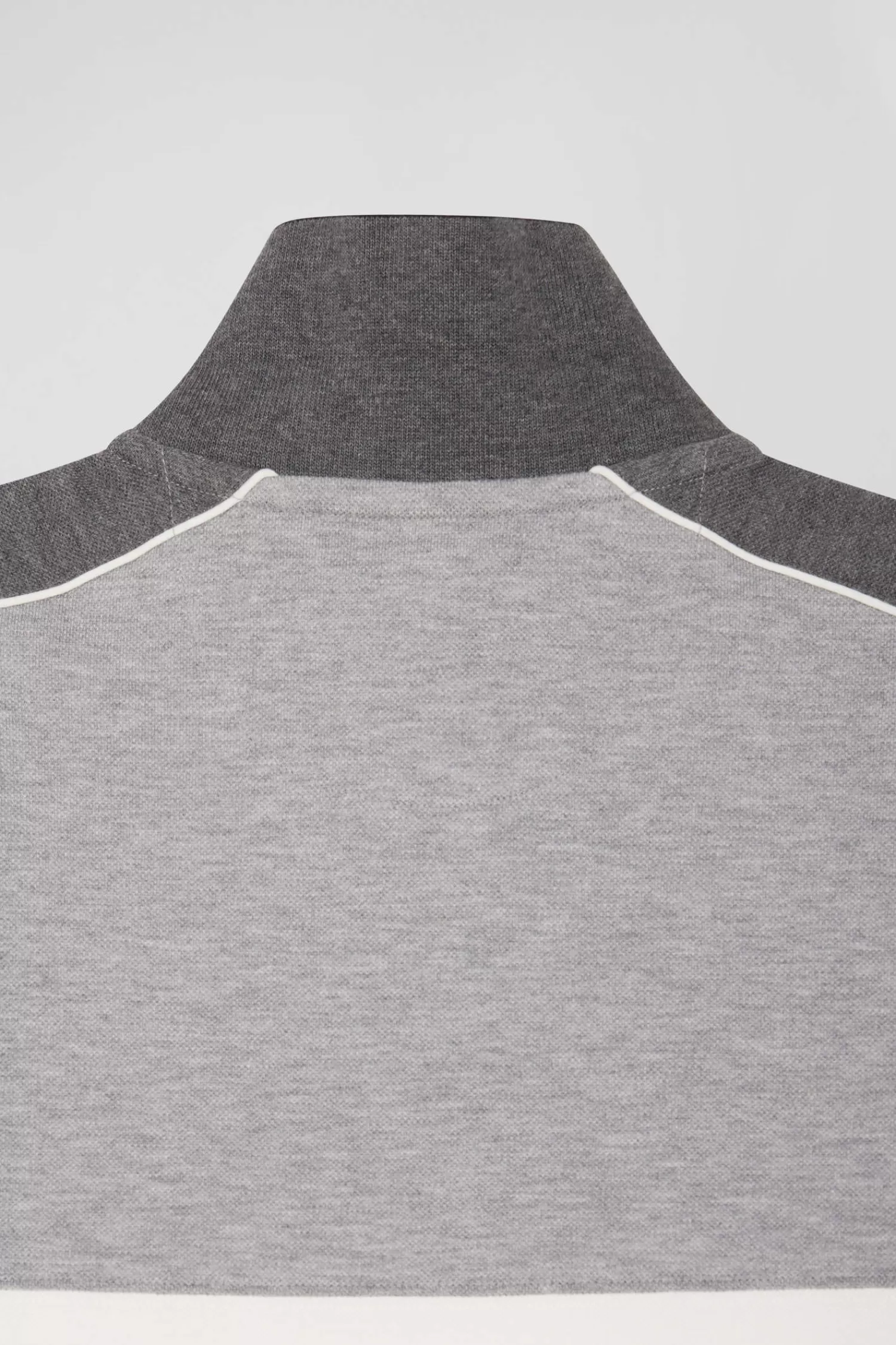 Eden Park Regular black tricolor short-sleeved cotton piqué polo shirt with lettering< Polos