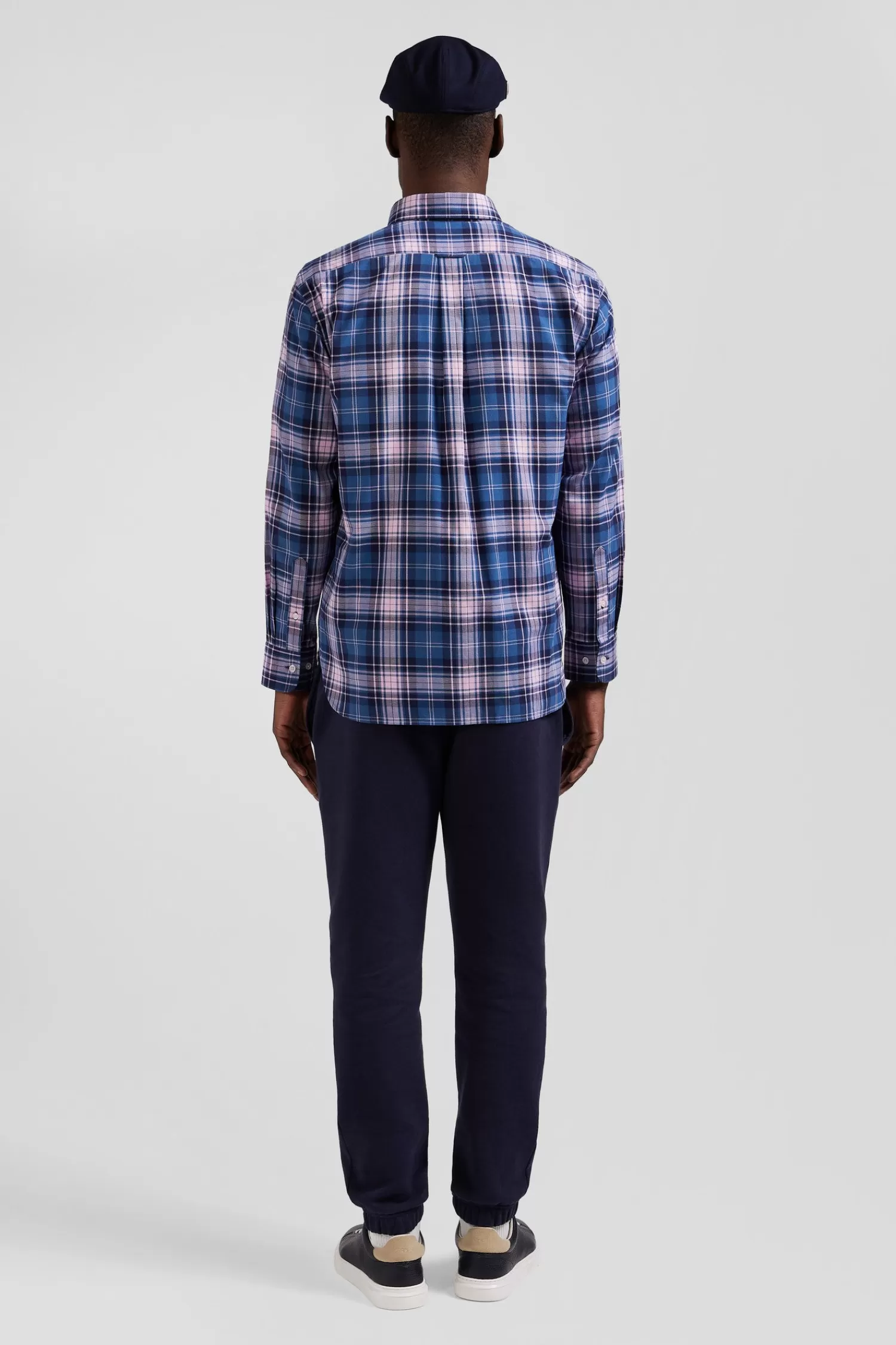 regular_blue_and_pink_checked_cotton_shirt_5.webp Eden Park Regular blue and pink checked cotton shirt< Shirts