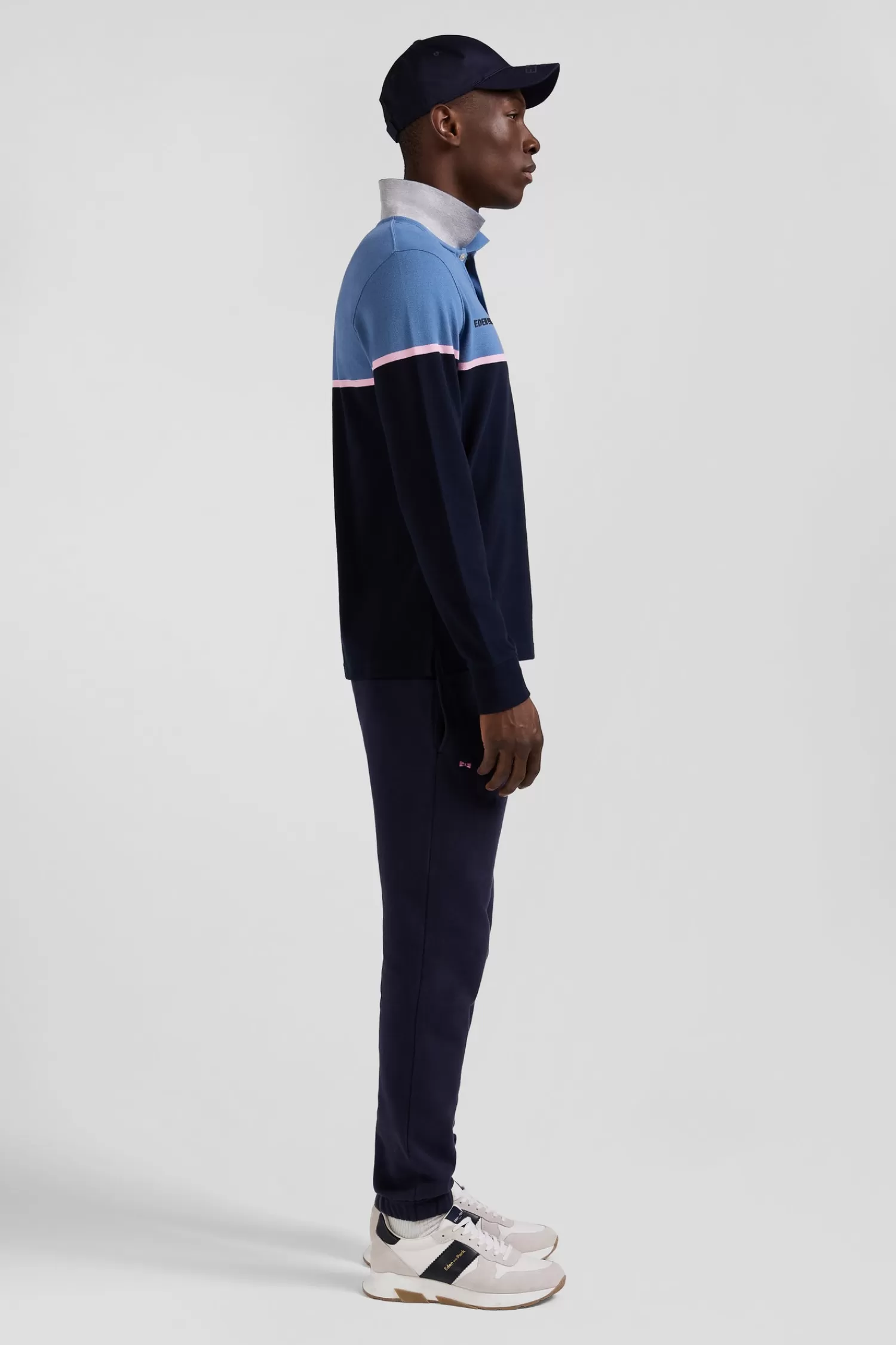 regular_blue_bicolor_longsleeved_cotton_piqu_polo_shirt_4.webp Eden Park Regular blue bicolor long-sleeved cotton piqué polo shirt< Polos