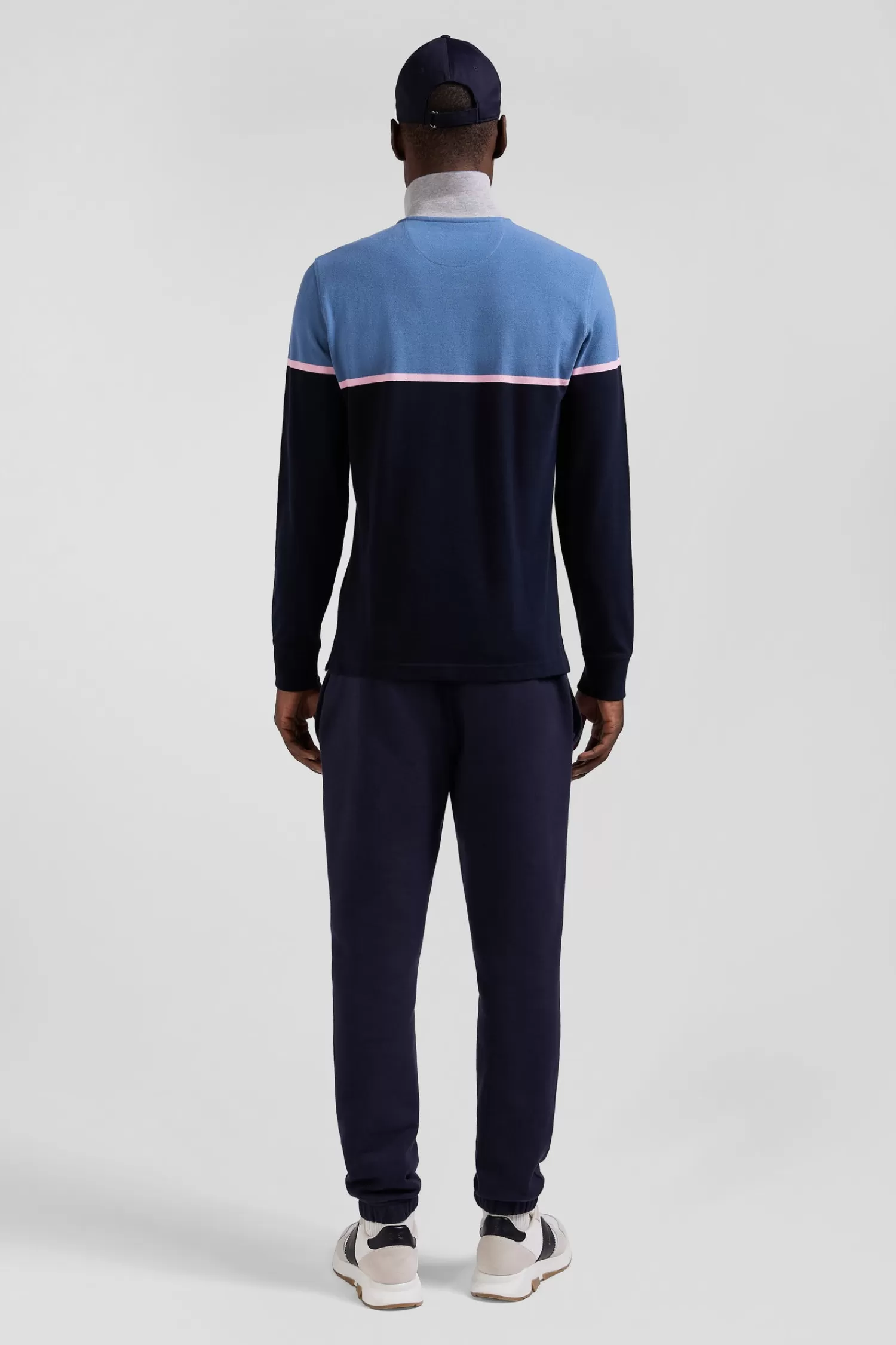 regular_blue_bicolor_longsleeved_cotton_piqu_polo_shirt_5.webp Eden Park Regular blue bicolor long-sleeved cotton piqué polo shirt< Polos