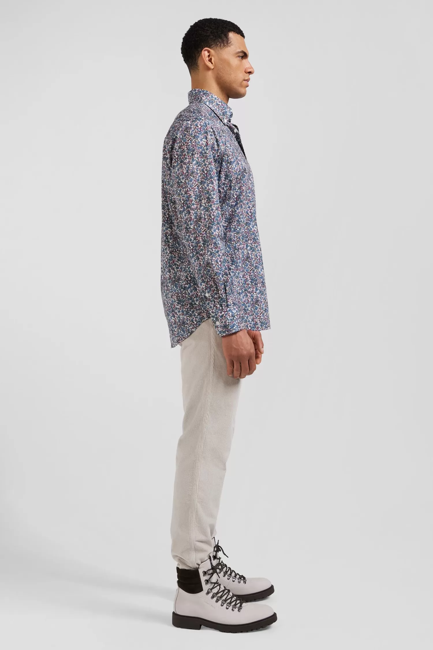 regular_blue_floral_print_cotton_poplin_shirt_4.webp Eden Park Regular blue floral print cotton poplin shirt< Shirts