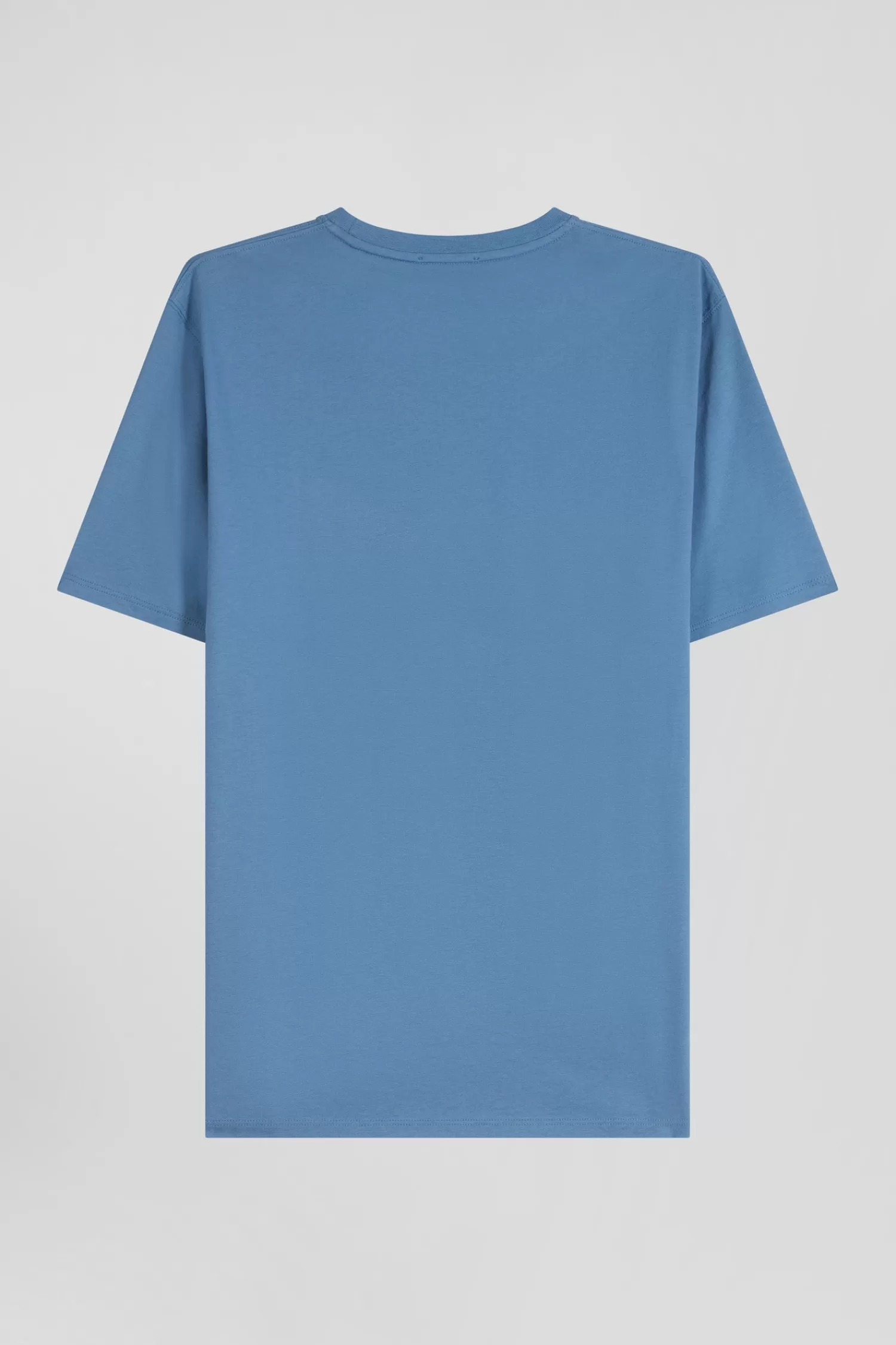regular_blue_pima_cotton_shortsleeved_tshirt_3.webp Eden Park Regular blue Pima cotton short-sleeved T-shirt< T-shirts