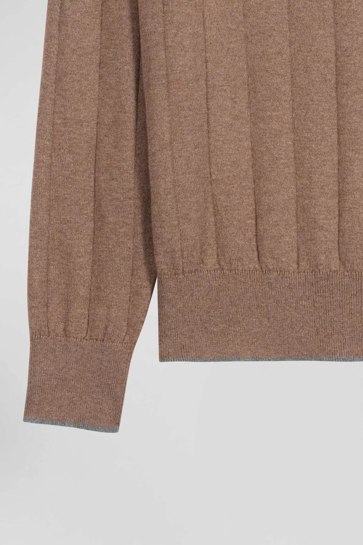regular_brown_cotton_and_cashmere_crew_neck_jumper_7.webp Eden Park Regular brown cotton and cashmere crew neck jumper< Sweaters