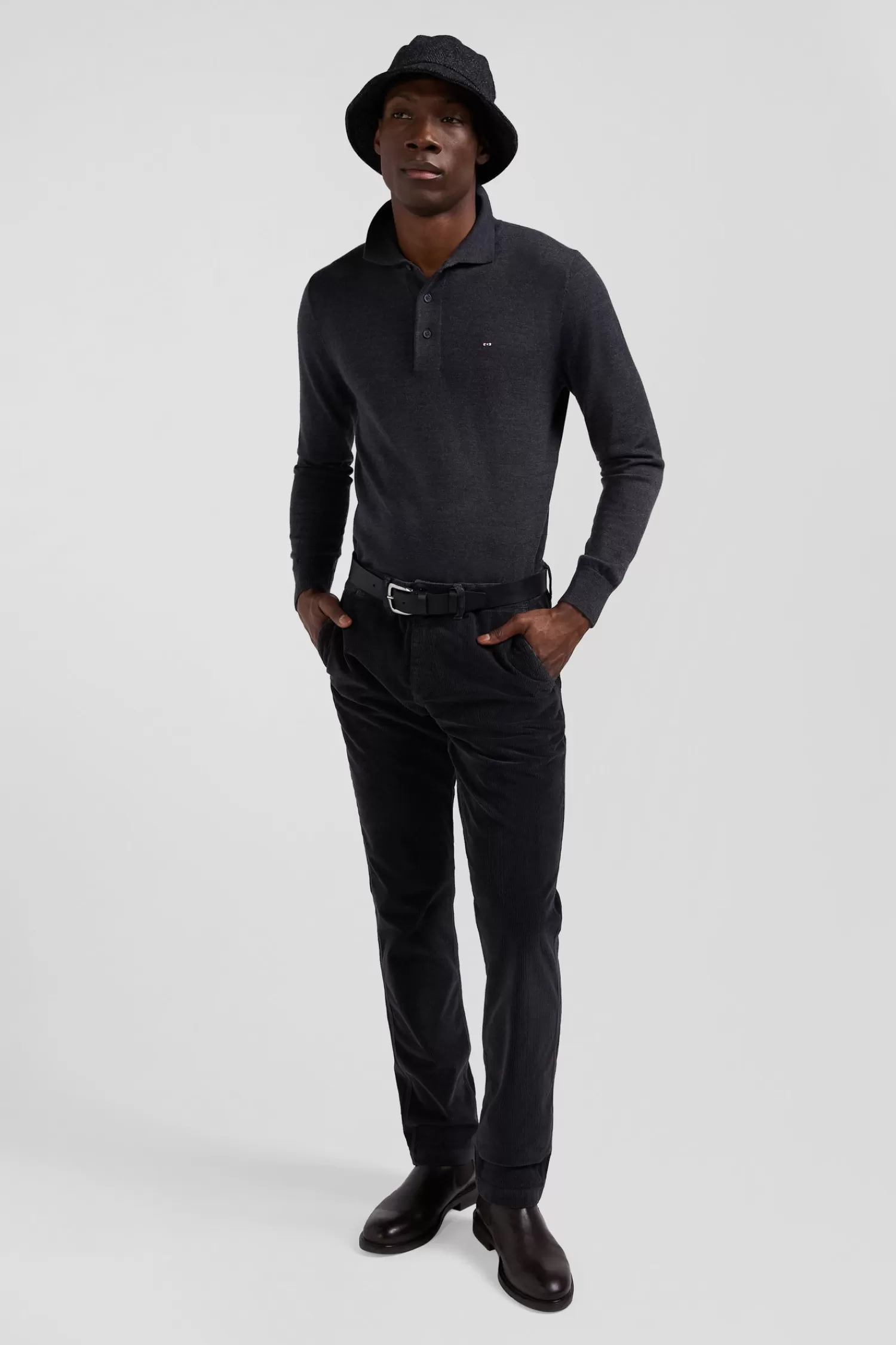 Eden Park Regular brown stretch cotton chino trousers< Pants