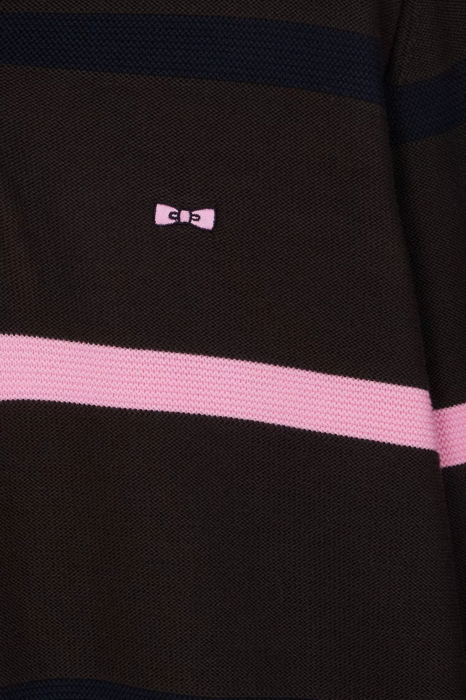 regular_brown_striped_cotton_polo_neck_jumper_7.webp Eden Park Regular brown striped cotton polo neck jumper< Sweaters