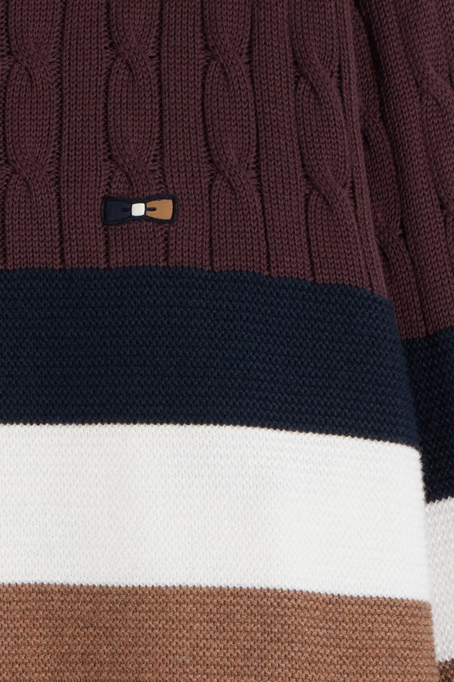 regular_burgundy_fancy_knit_cotton_crew_neck_jumper_7.webp Eden Park Regular burgundy fancy knit cotton crew neck jumper< Sweaters