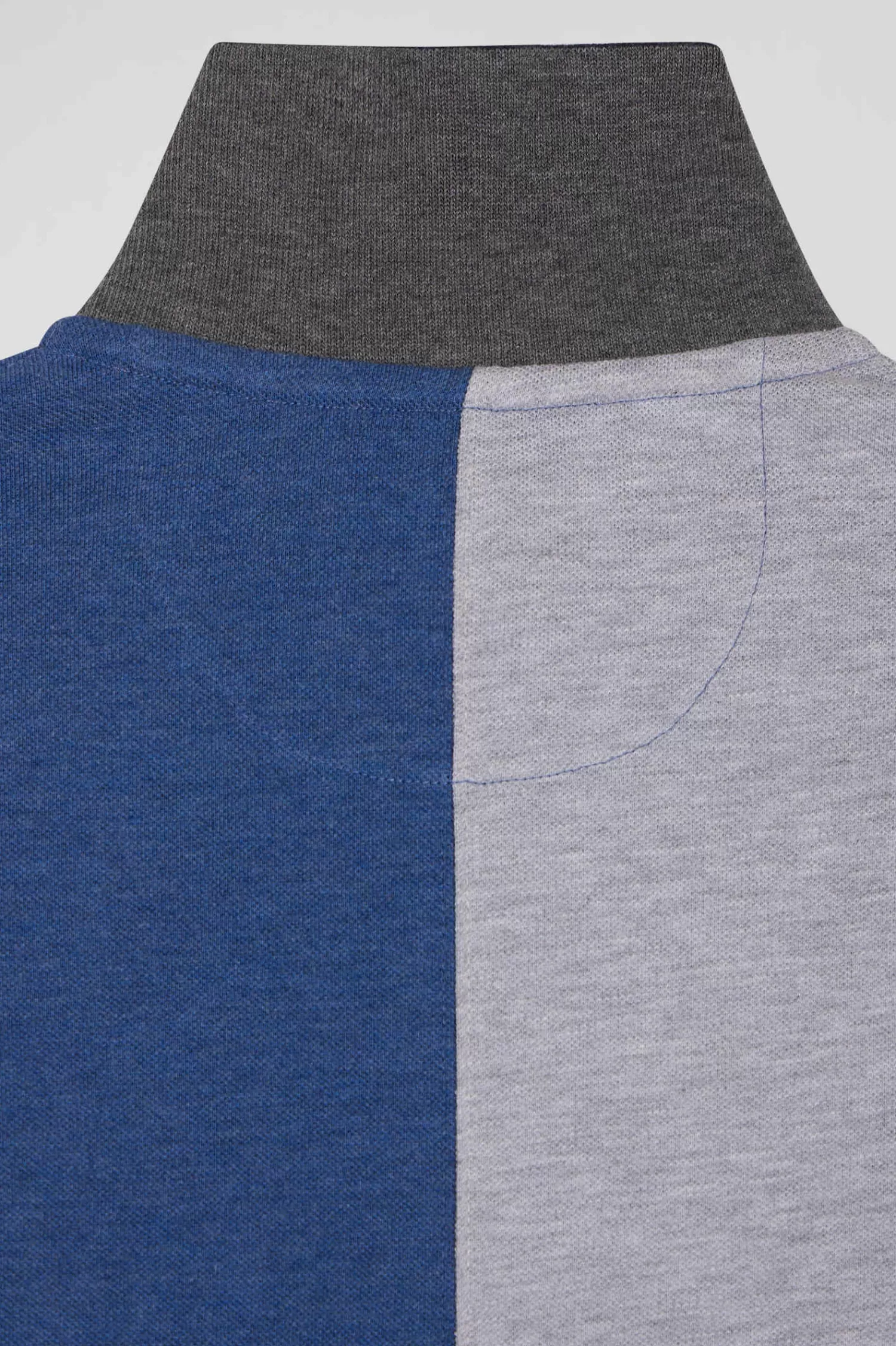 Eden Park Regular dark blue Barbarian short-sleeved cotton piqué polo shirt< Polos