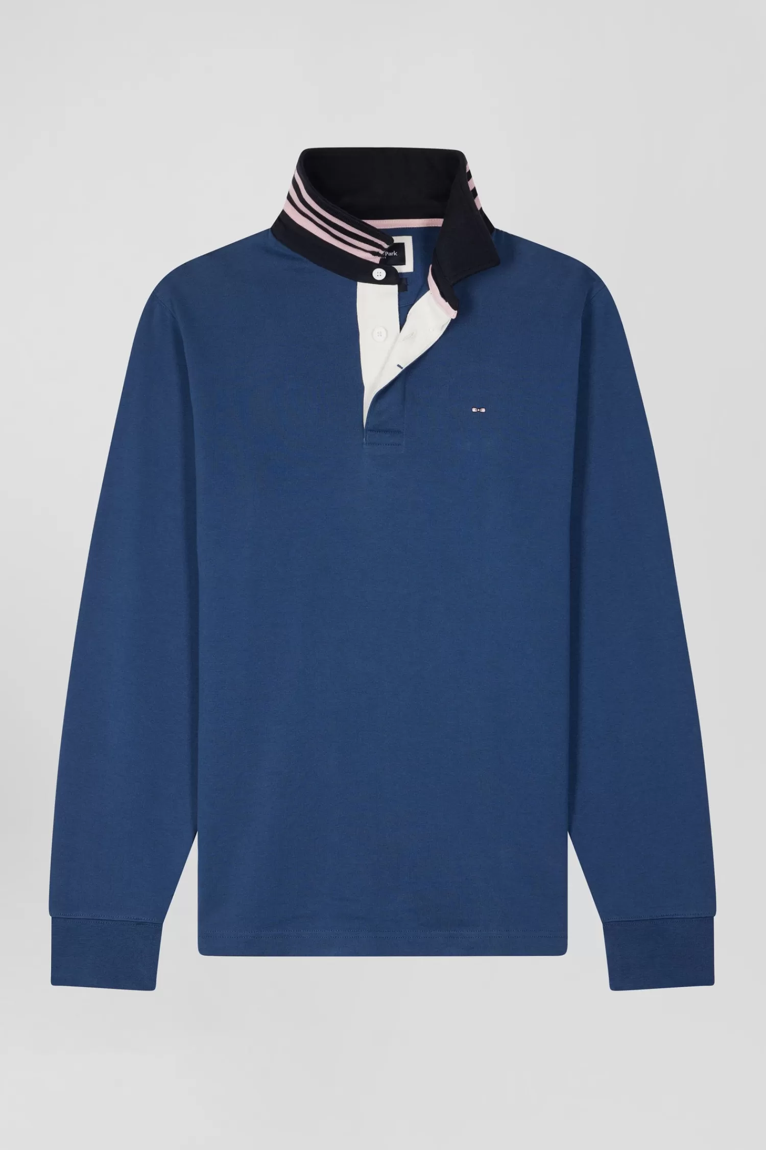 Eden Park Regular dark blue long-sleeved Pima cotton rugby shirt< Rugby Shirts
