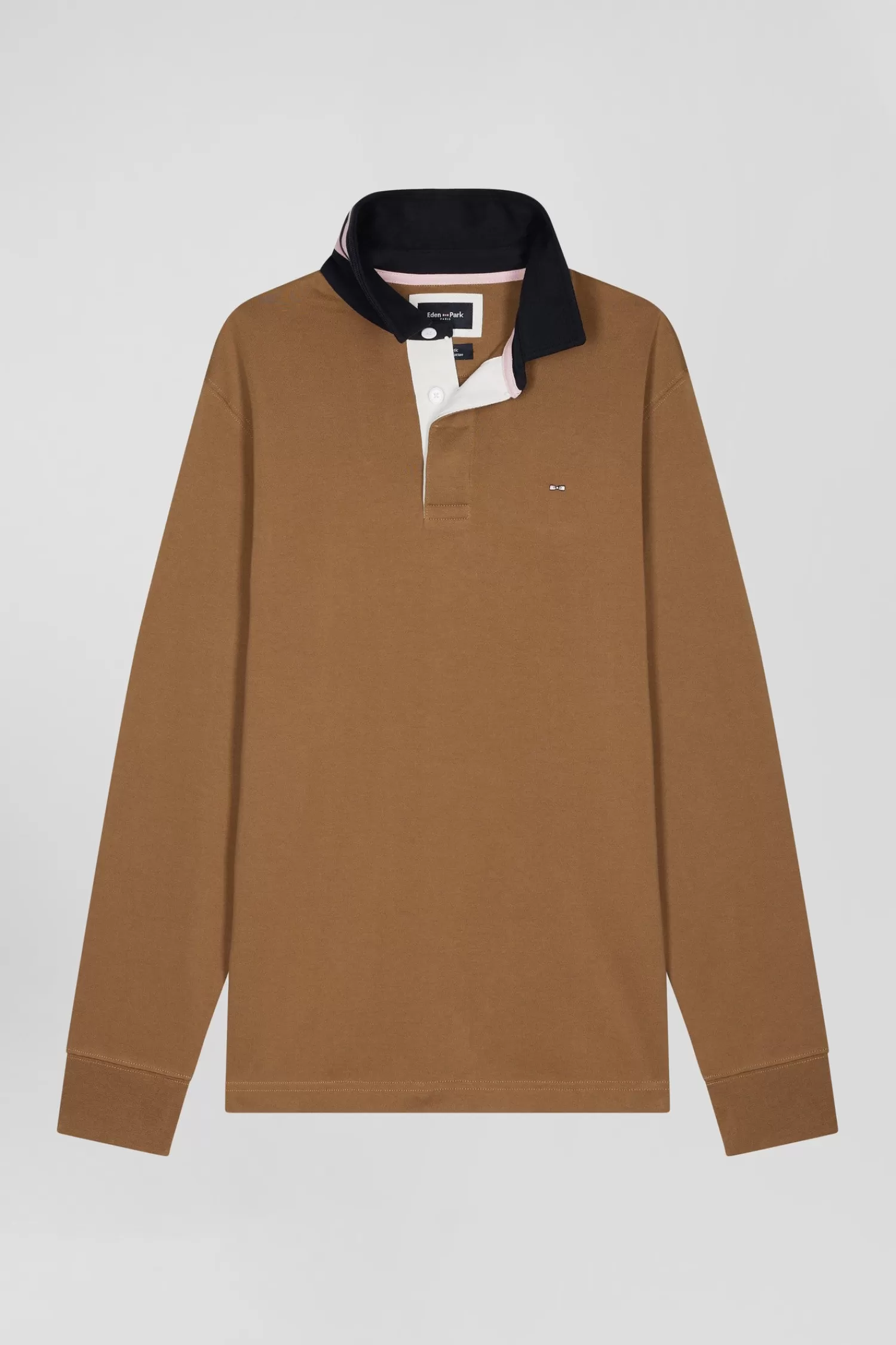 Eden Park Regular dark blue long-sleeved Pima cotton rugby shirt< Rugby Shirts