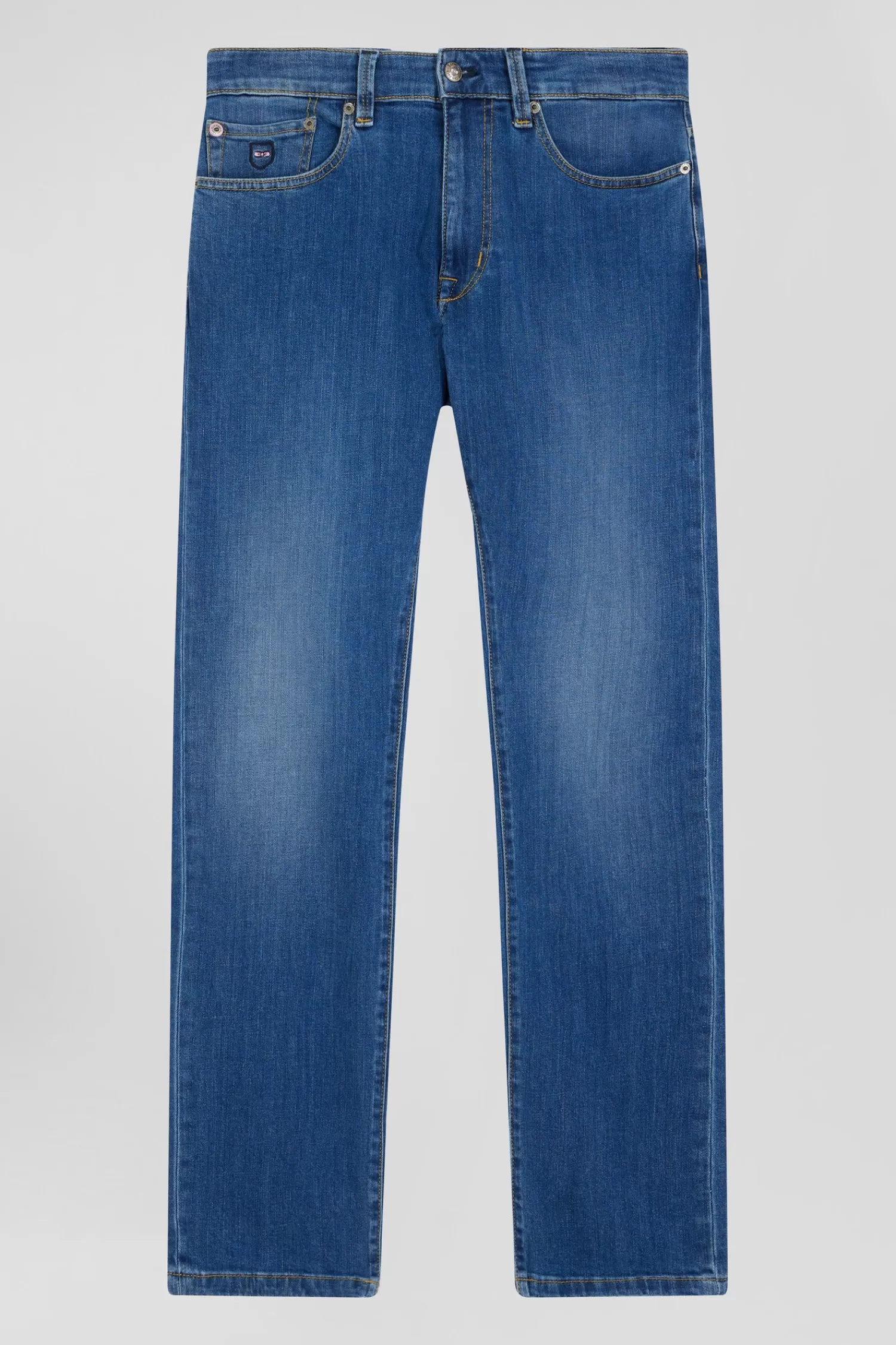 Eden Park Regular double stone-washed raw stretch denim jeans<Women Pants | Pants