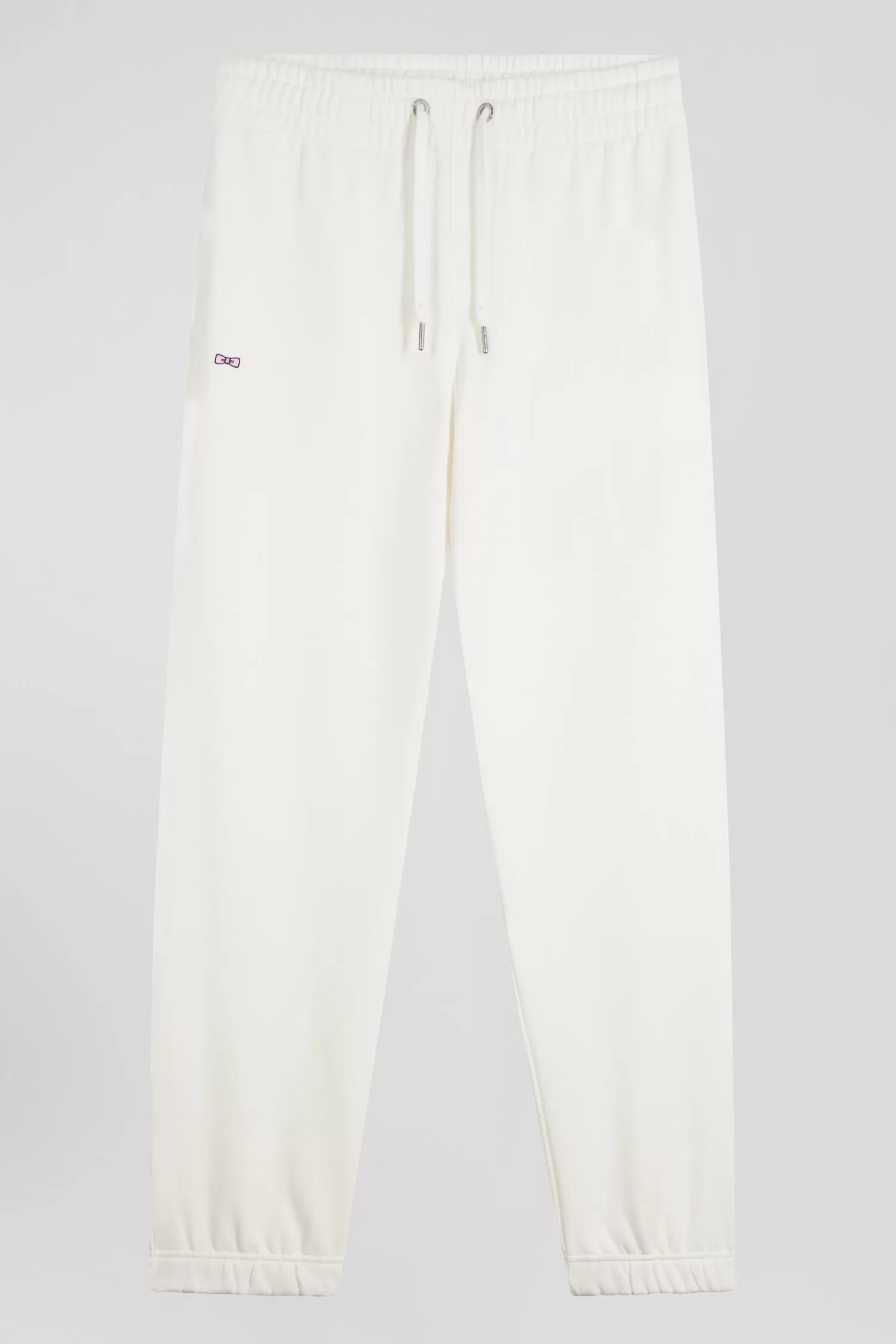 Eden Park Regular ecru brushed fleece jogging bottoms< Pants