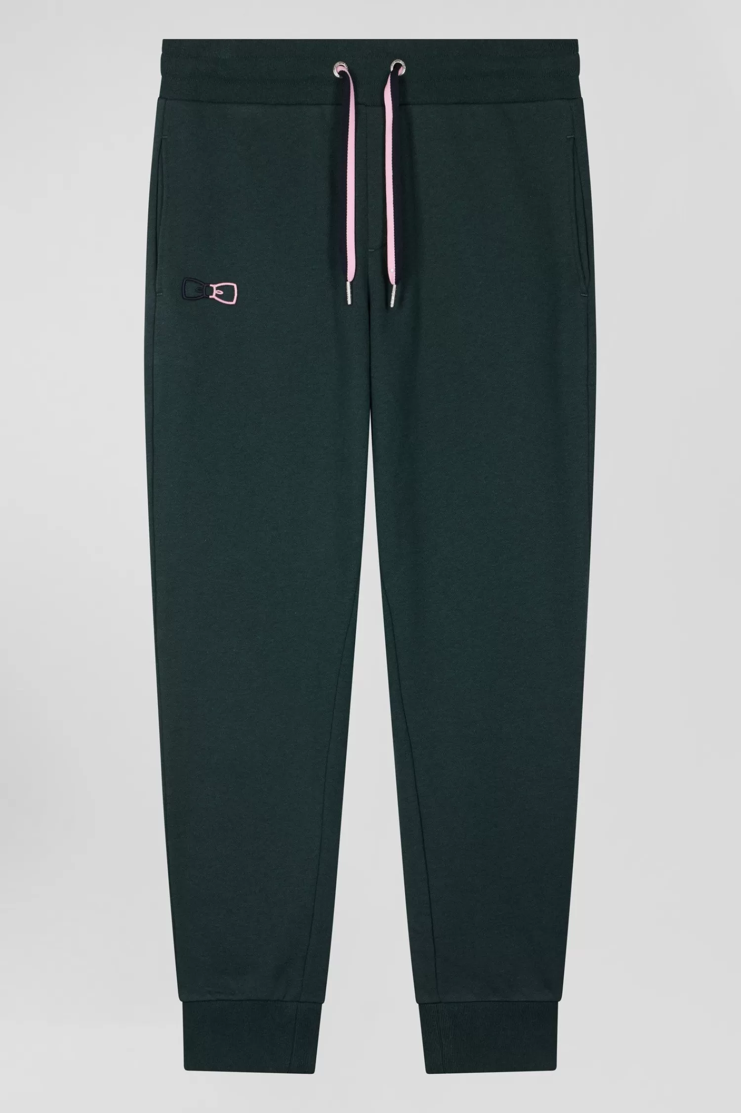 Eden Park Regular green brushed cotton fleece jogging bottoms< Pants