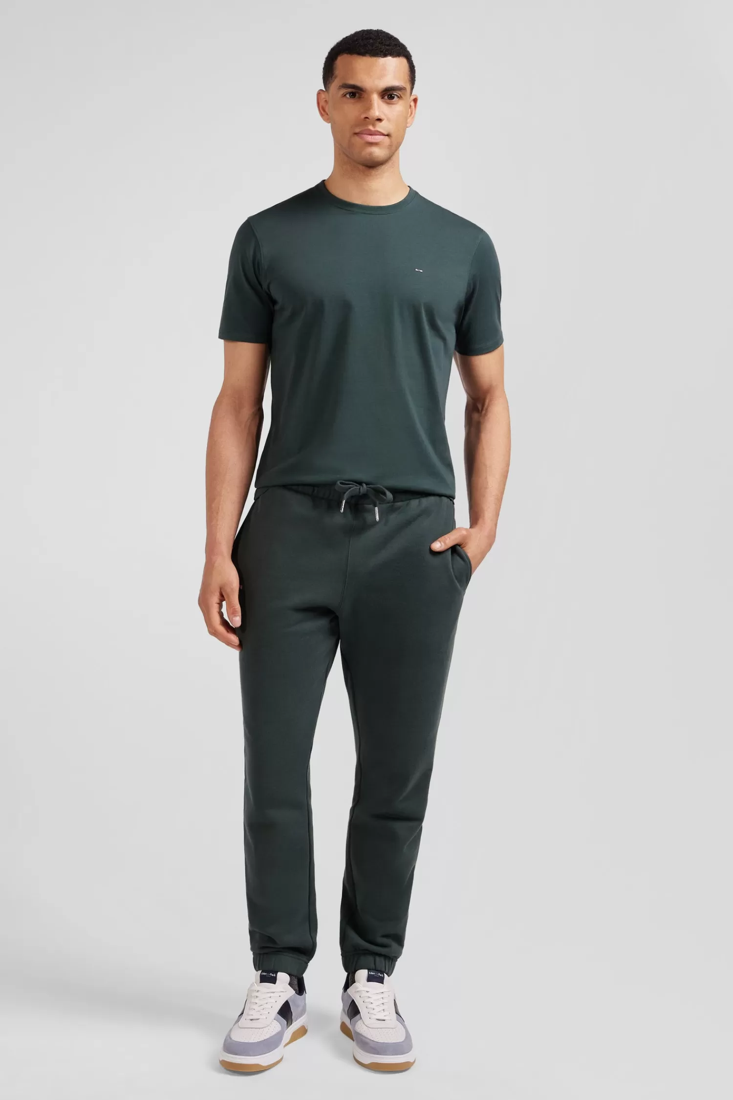 Eden Park Regular green brushed fleece jogging bottoms< Pants