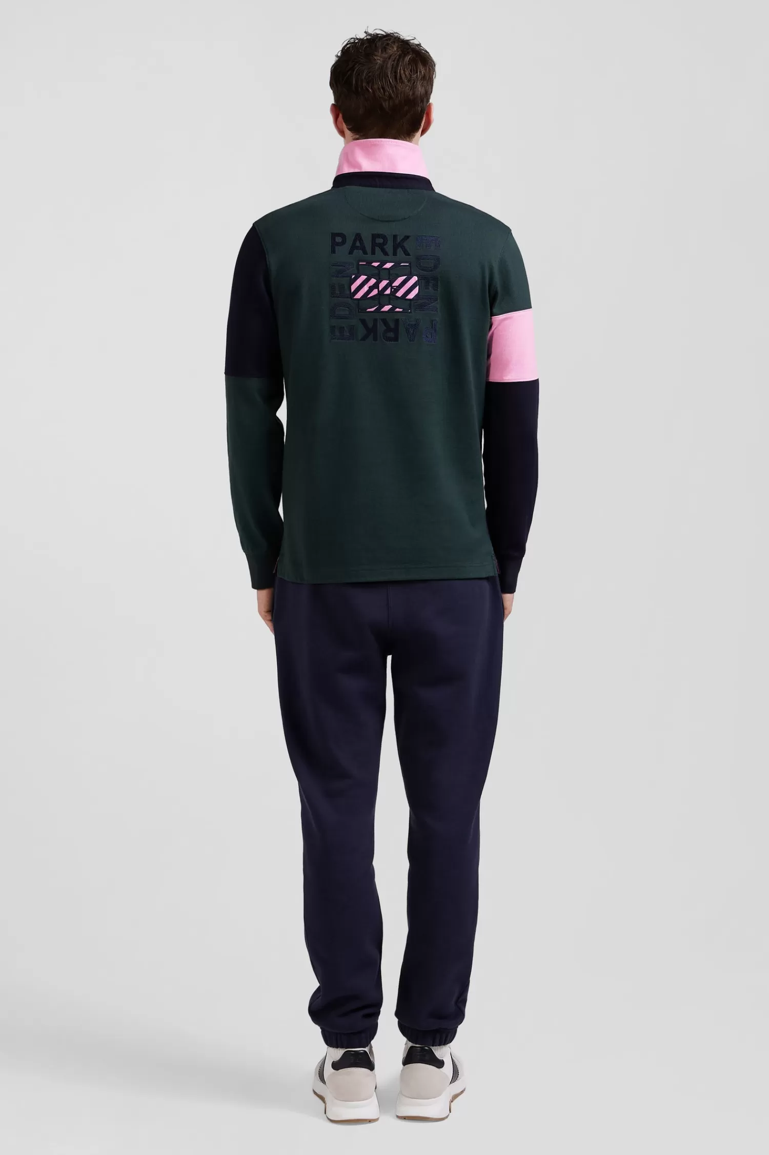 regular_green_longsleeved_cotton_rugby_shirt_with_tie_fabric_patchwork_5.webp Eden Park Regular green long-sleeved cotton rugby shirt with tie fabric patchwork< Rugby Shirts