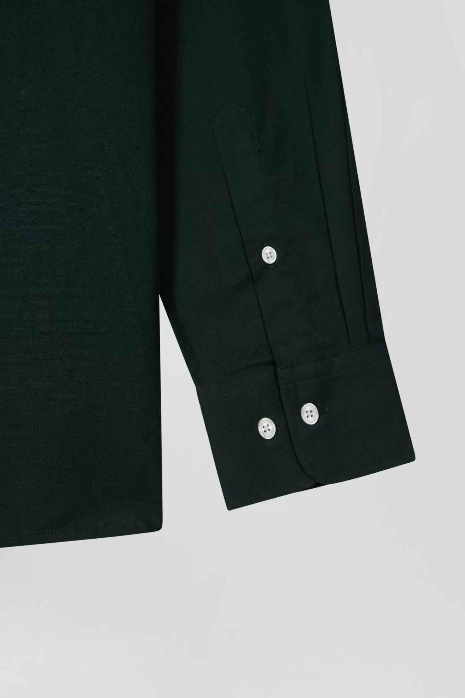 Eden Park Regular green oxford cotton shirt with striped bow tie detail< Shirts