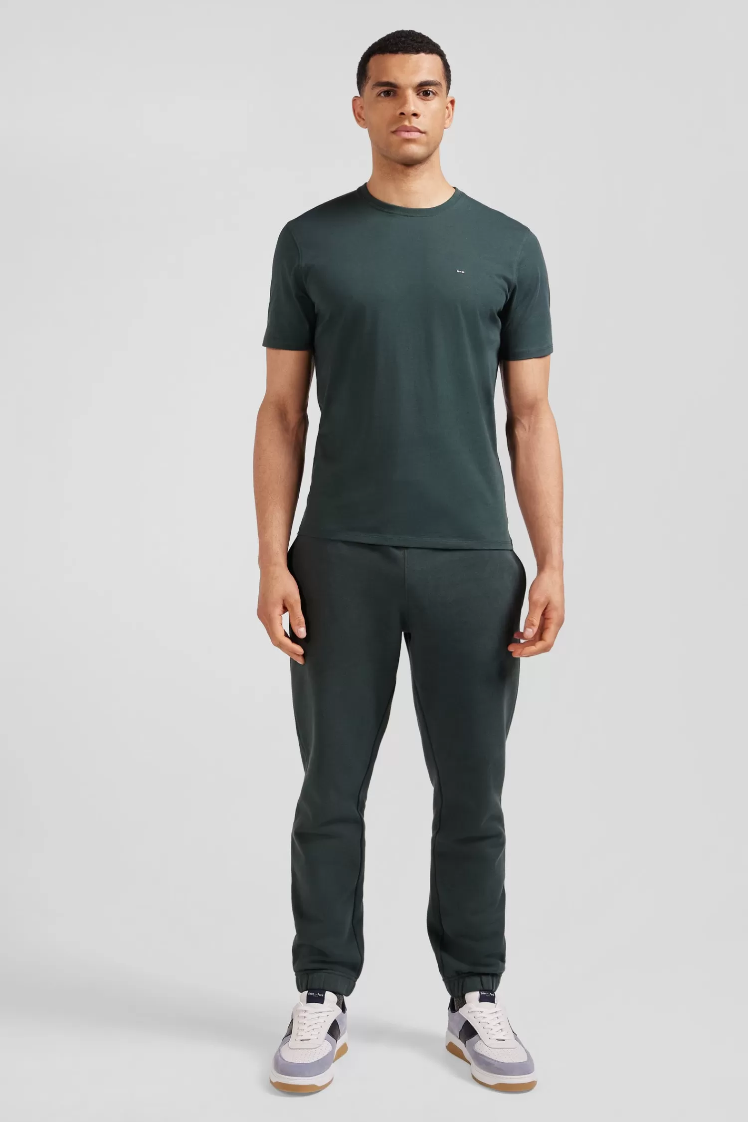 Eden Park Regular green Pima cotton short-sleeved T-shirt< T-shirts