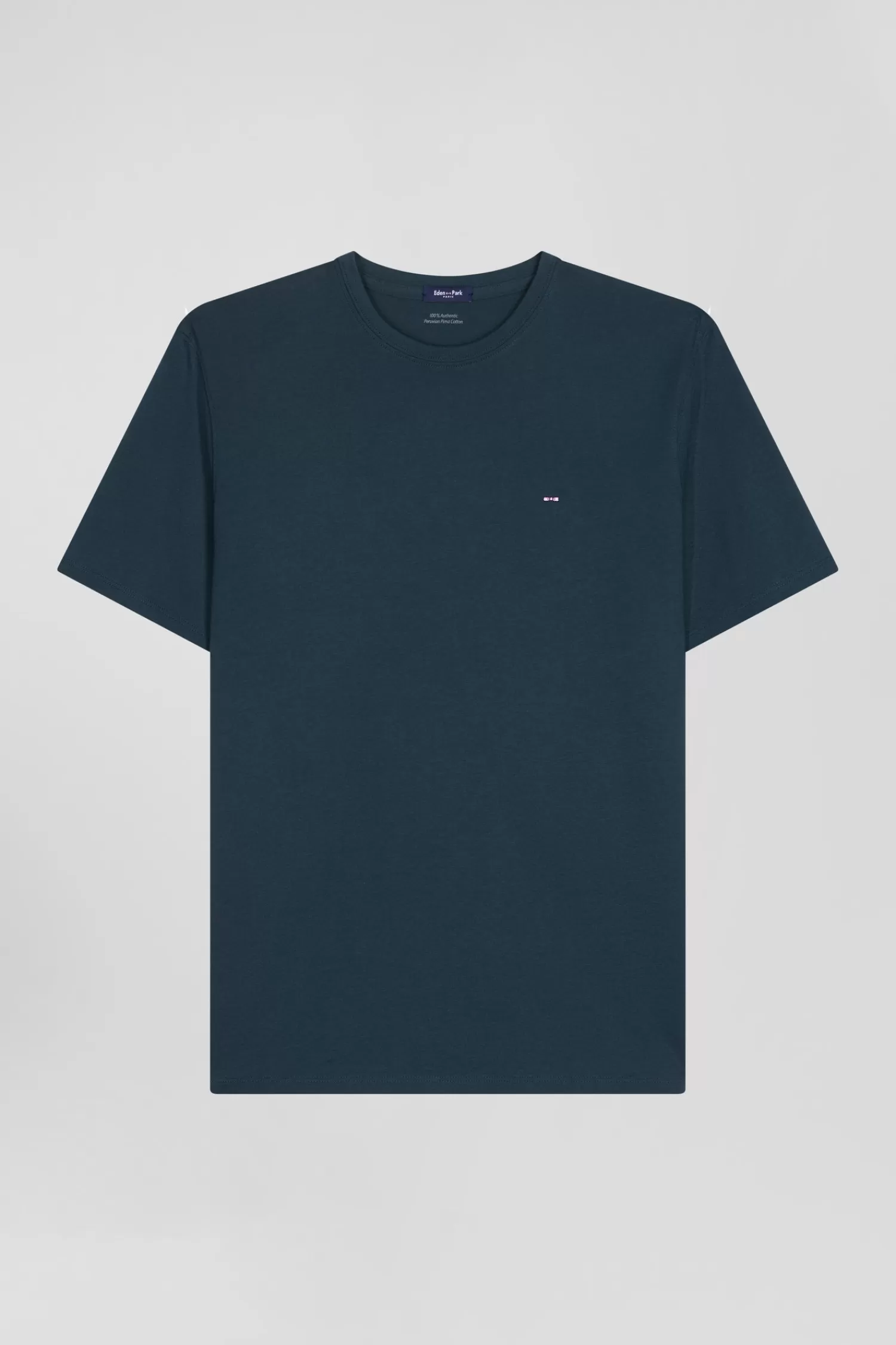 Eden Park Regular green Pima cotton short-sleeved T-shirt< T-shirts