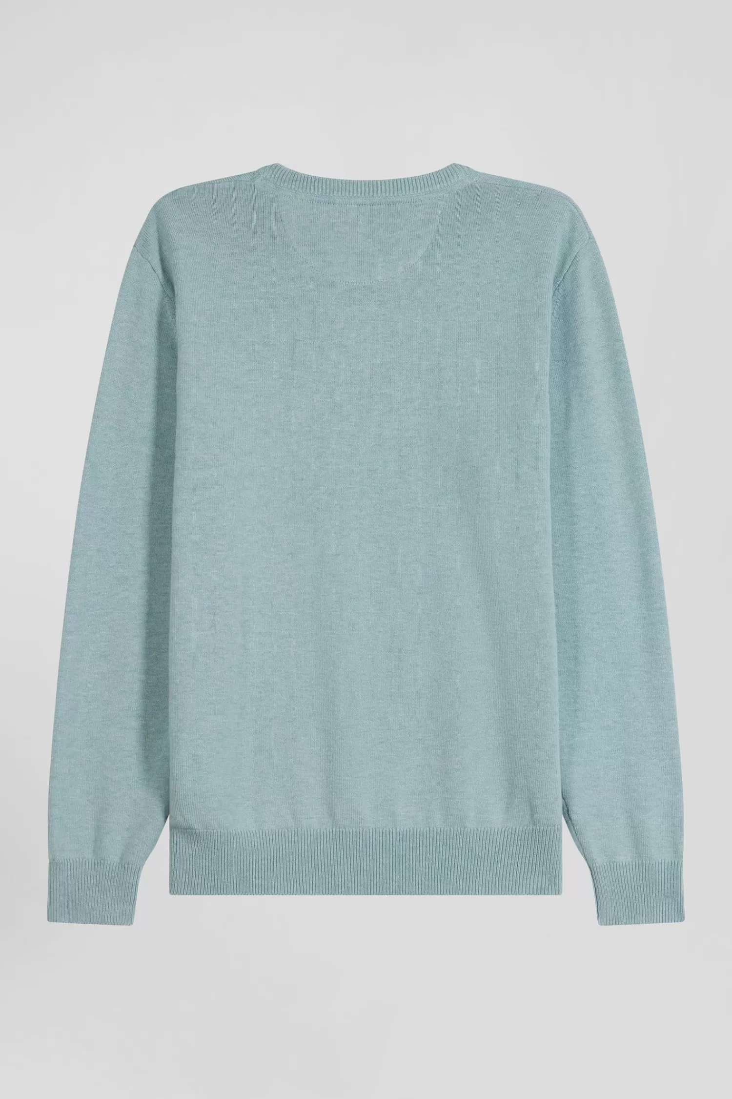 regular_green_wool_and_cotton_crew_neck_jumper_3.webp Eden Park Regular green wool and cotton crew neck jumper< Sweaters