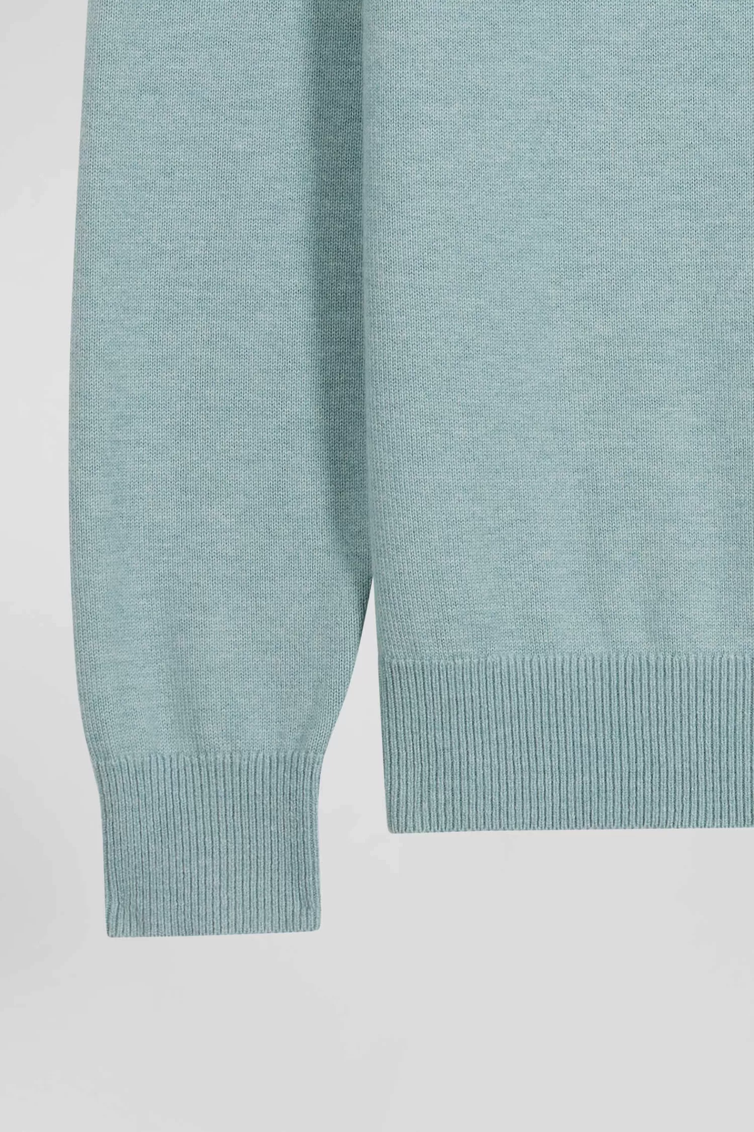 regular_green_wool_and_cotton_crew_neck_jumper_7.webp Eden Park Regular green wool and cotton crew neck jumper< Sweaters