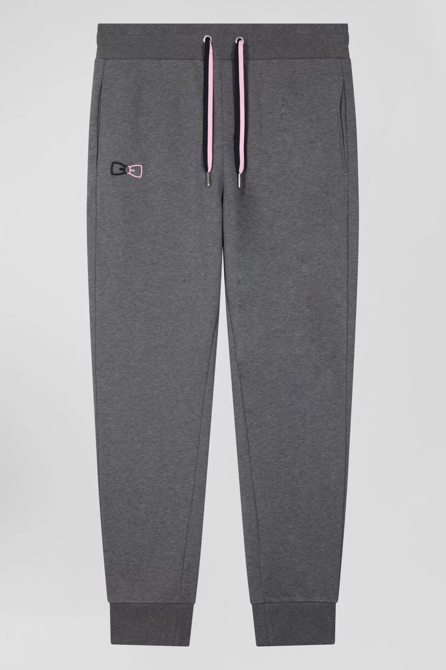 Eden Park Regular grey brushed cotton fleece jogging bottoms< Pants