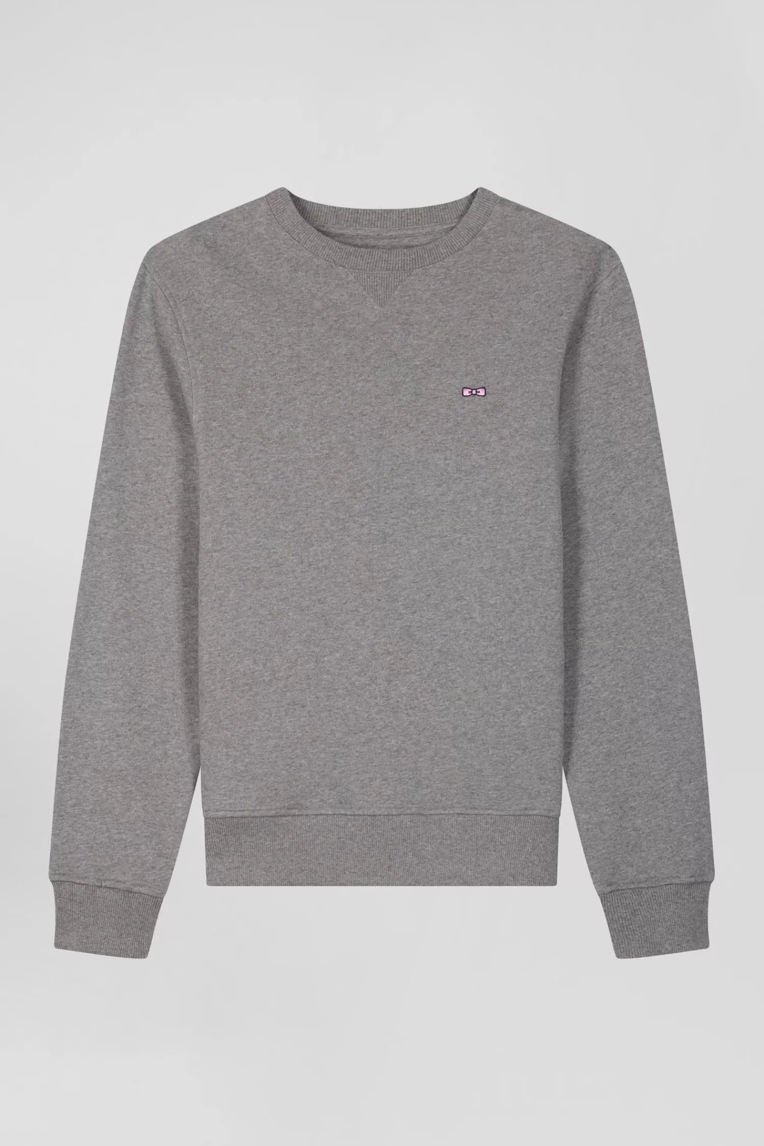 Eden Park Regular grey brushed cotton fleece sweatshirt< Sweatshirts