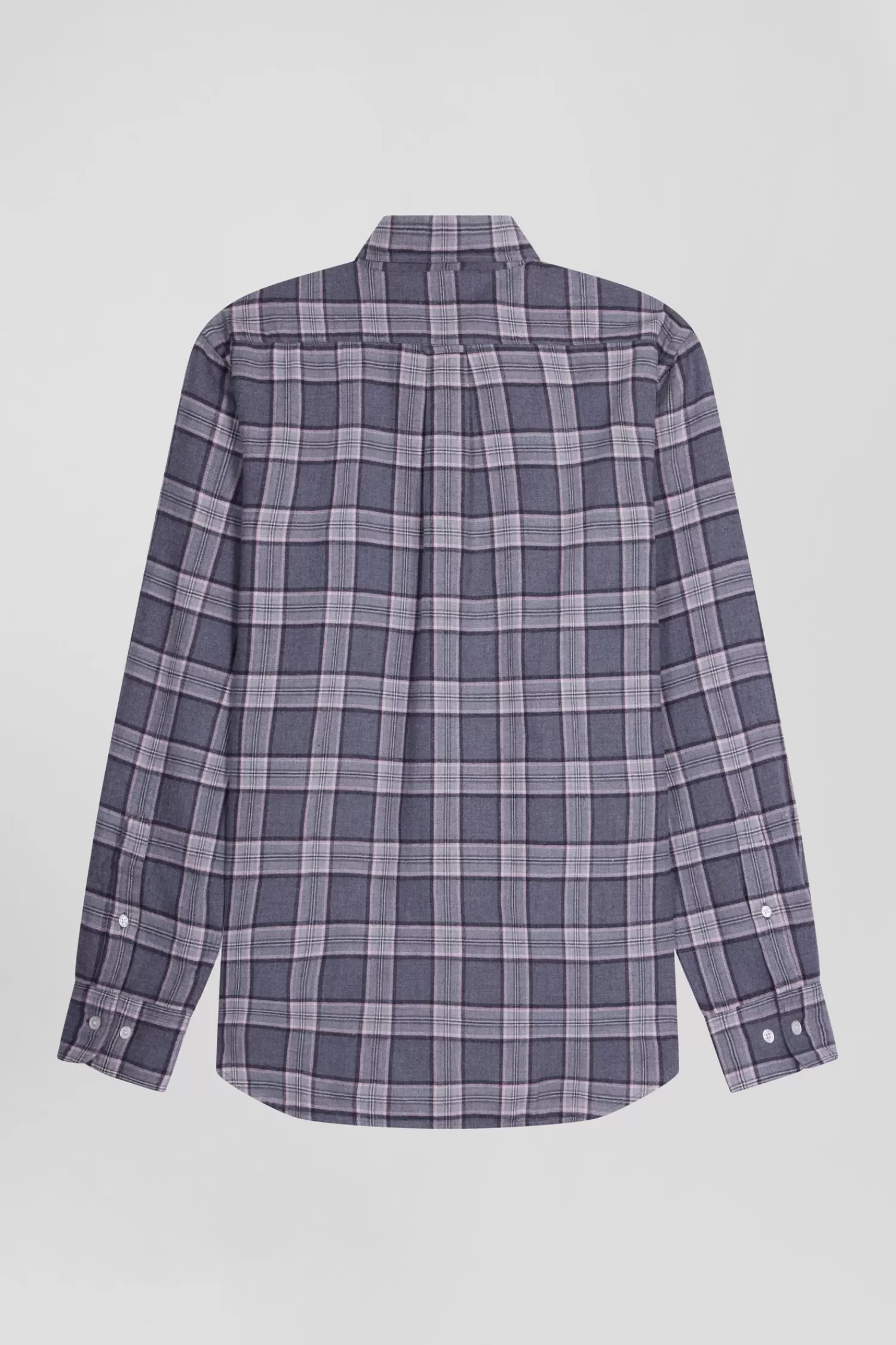 Eden Park Regular grey checked cotton shirt< Shirts