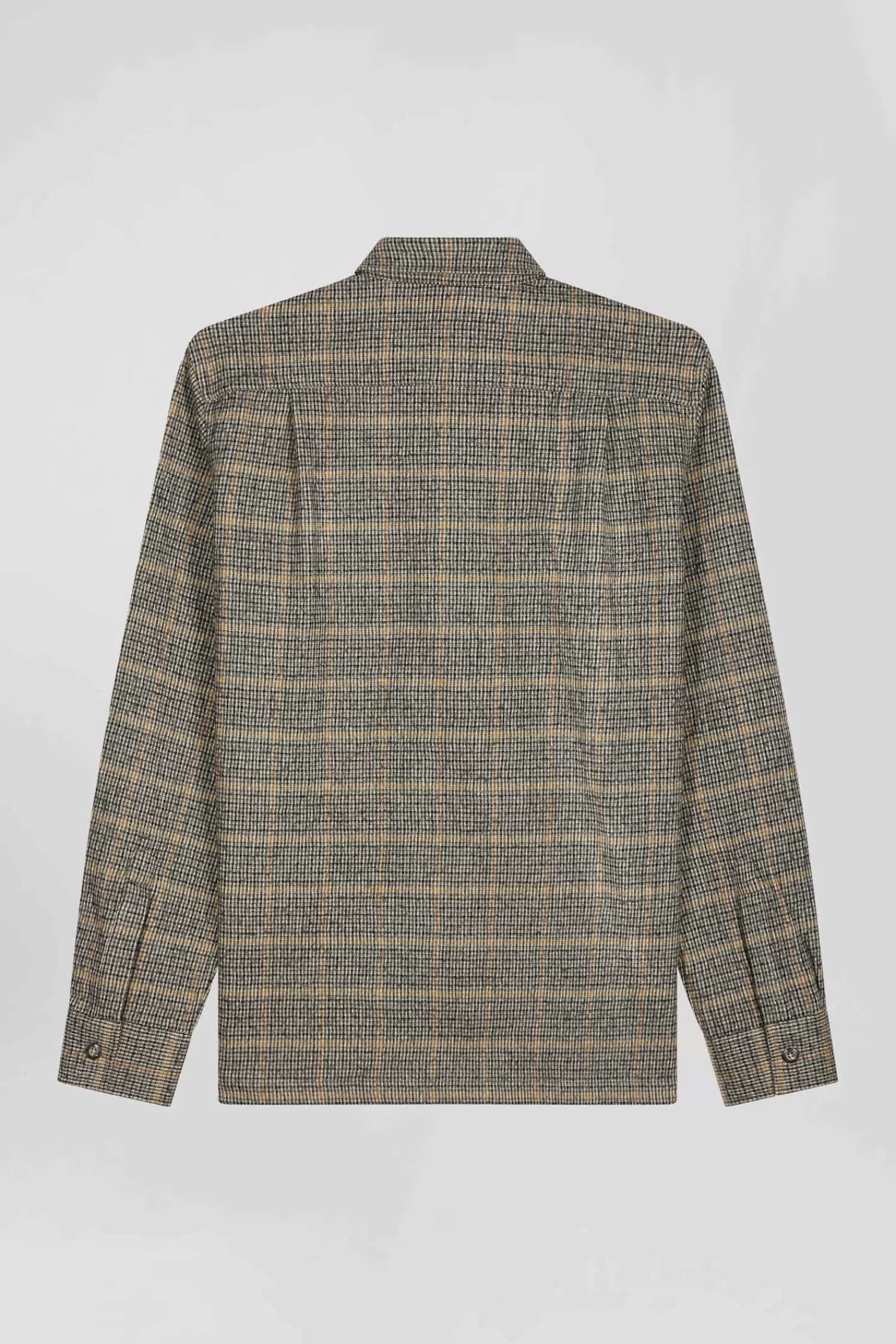 regular_grey_checked_wool_and_cotton_overshirt_3.webp Eden Park Regular grey checked wool and cotton overshirt< Shirts