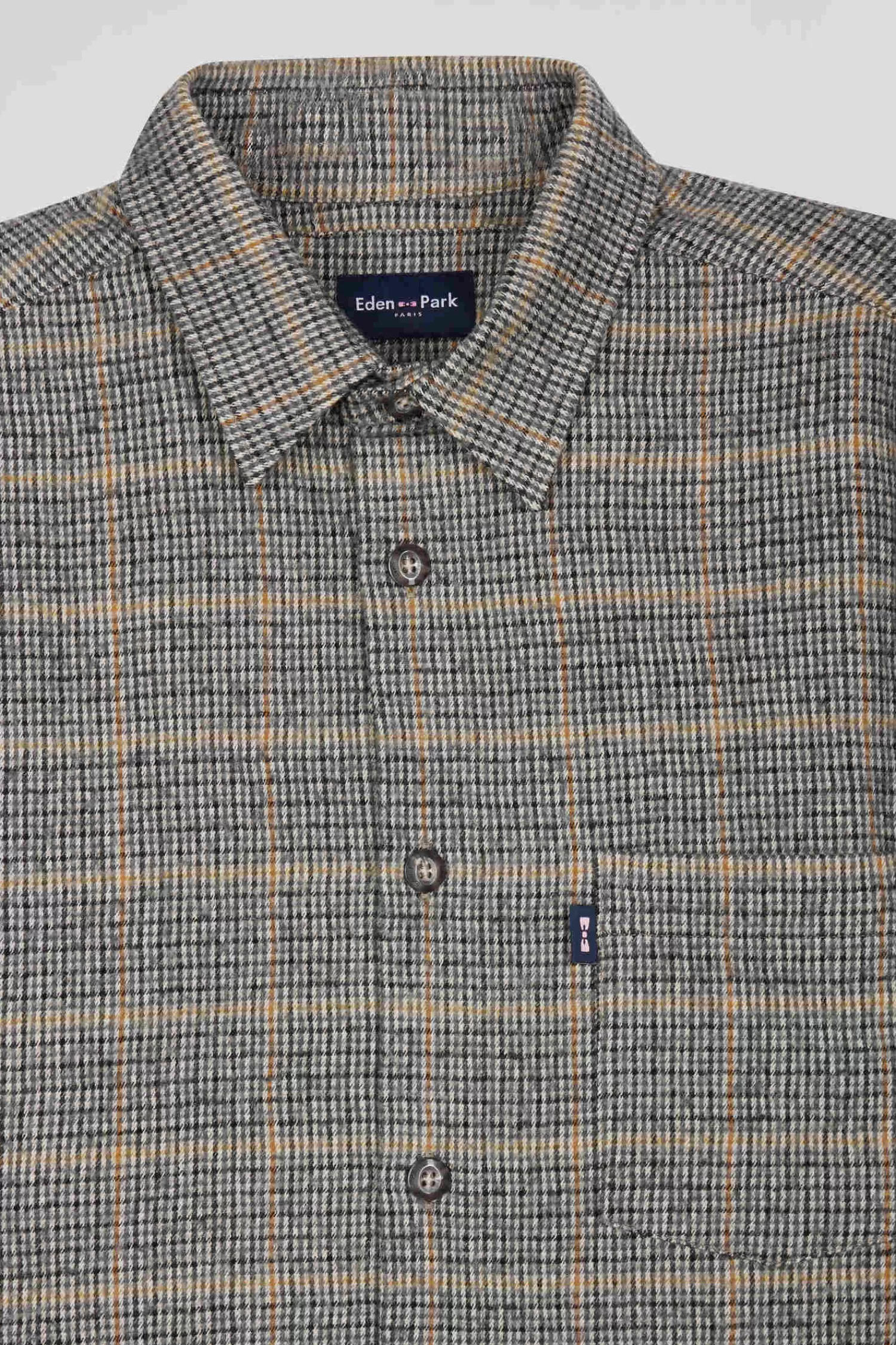 regular_grey_checked_wool_and_cotton_overshirt_6.webp Eden Park Regular grey checked wool and cotton overshirt< Shirts