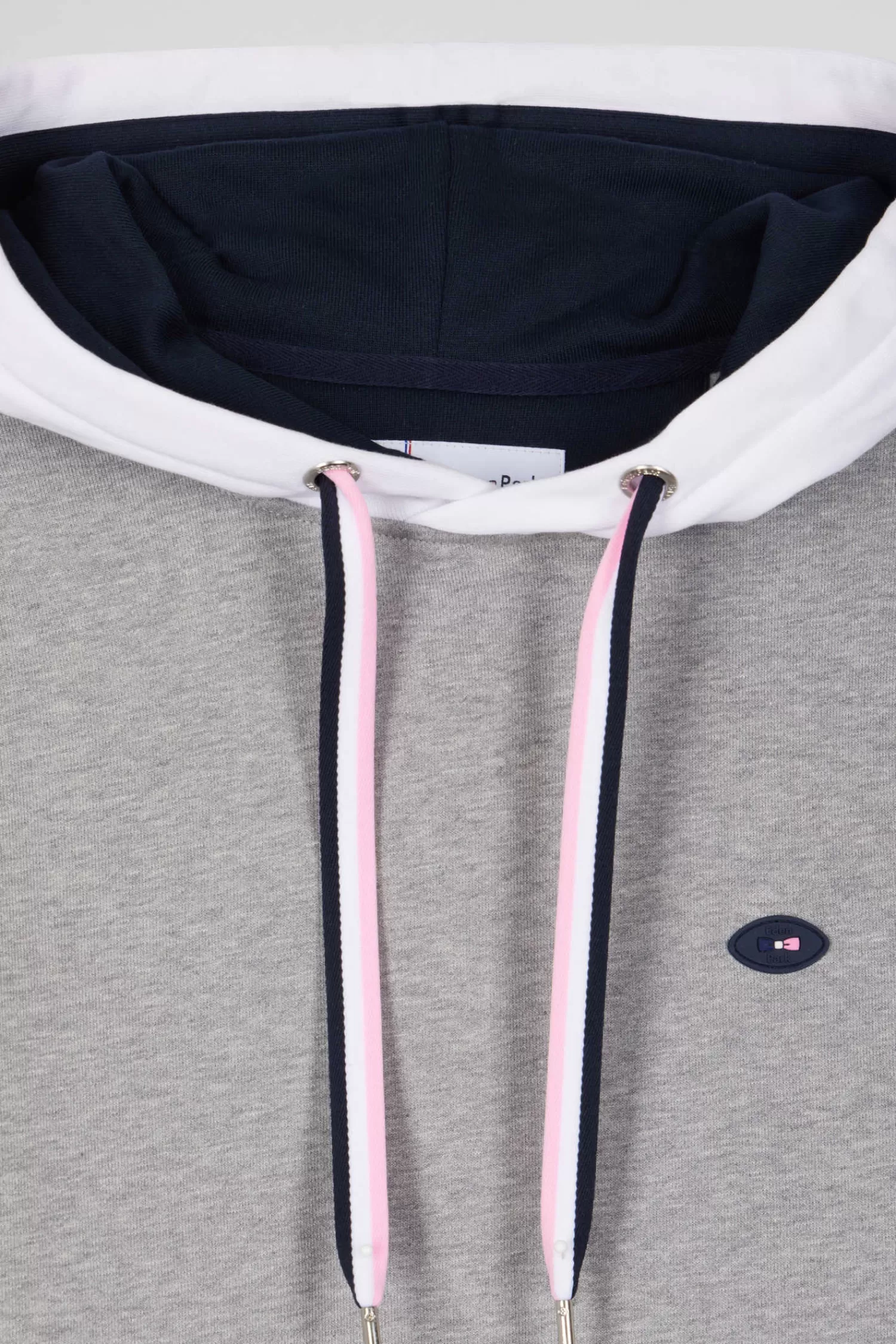 Eden Park Regular grey colorblock XV de France cotton hoodie< Sweatshirts