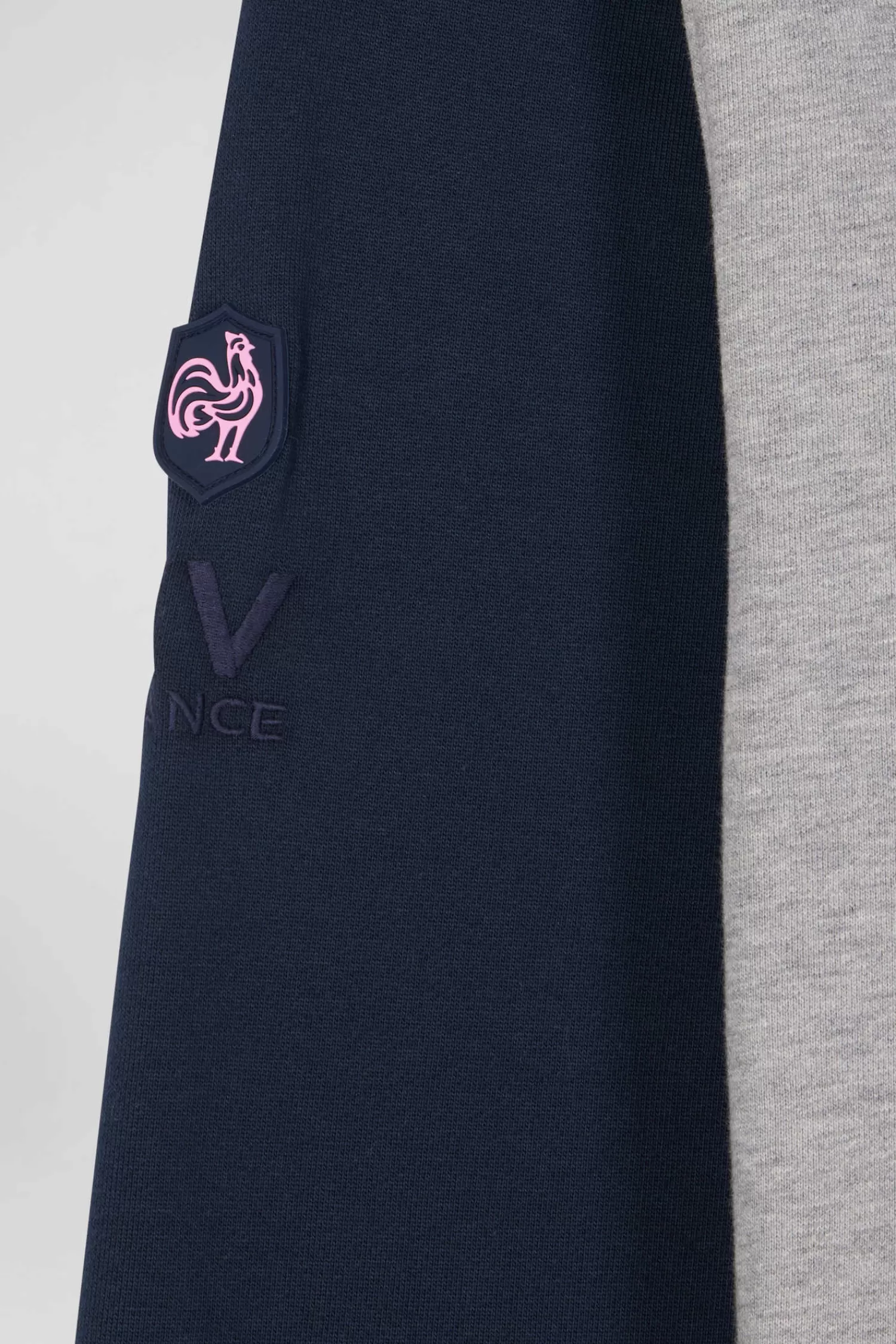 Eden Park Regular grey colorblock XV de France cotton hoodie< Sweatshirts