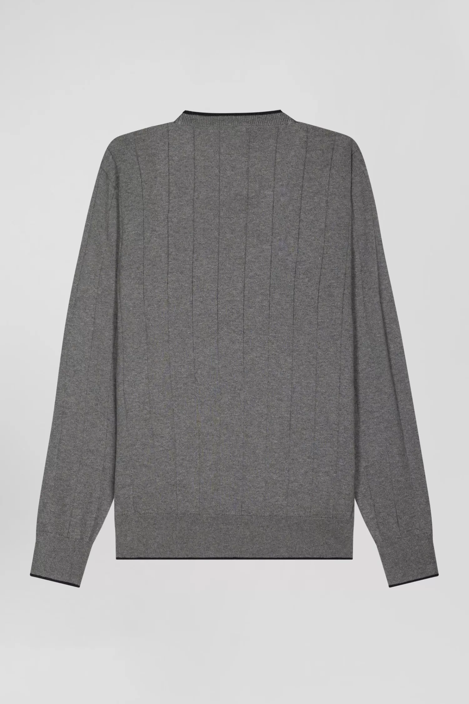regular_grey_cotton_and_cashmere_crew_neck_jumper_3.webp Eden Park Regular grey cotton and cashmere crew neck jumper< Sweaters