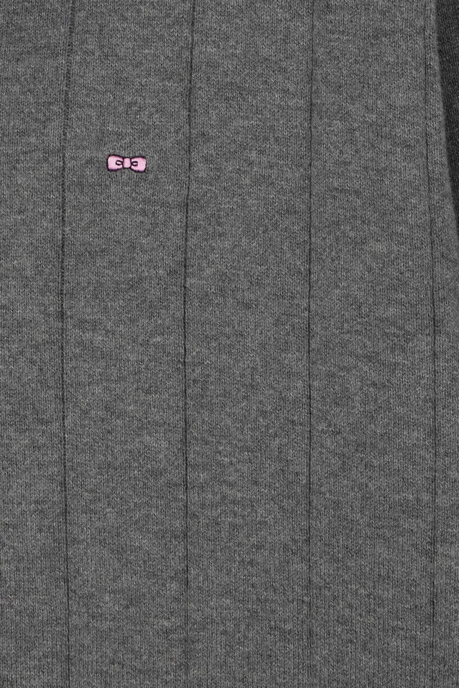 Eden Park Regular grey cotton and cashmere jumper with rugby shirt collar< Sweaters