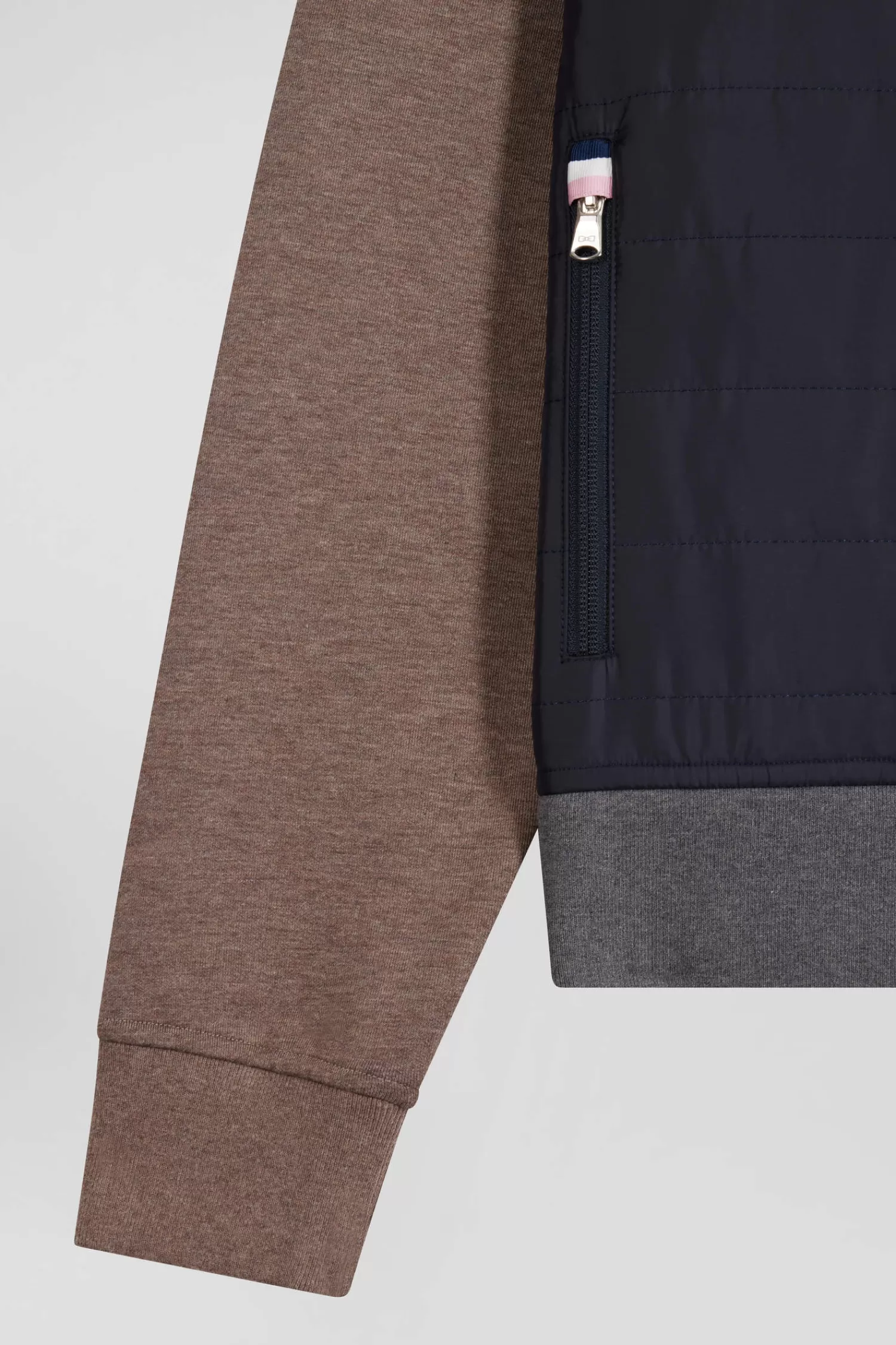 regular_grey_cotton_blend_sweatshirt_with_padded_front_7.webp Eden Park Regular grey cotton blend sweatshirt with padded front< Sweatshirts