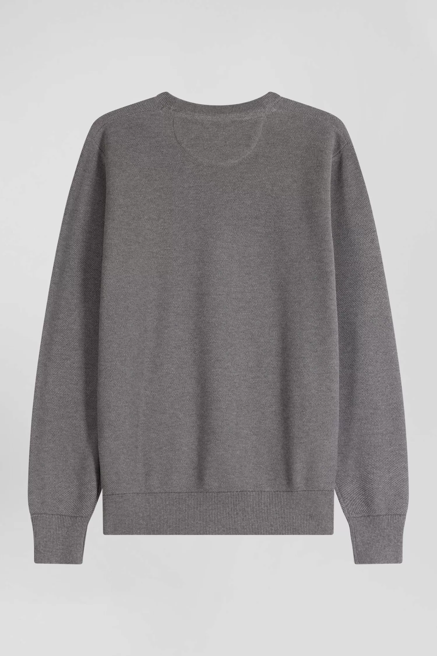 regular_grey_cotton_crew_neck_jumper_3.webp Eden Park Regular grey cotton crew neck jumper< Sweaters