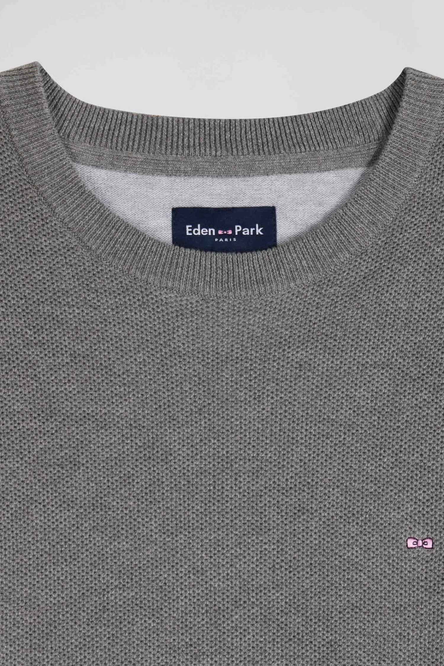 regular_grey_cotton_crew_neck_jumper_6.webp Eden Park Regular grey cotton crew neck jumper< Sweaters