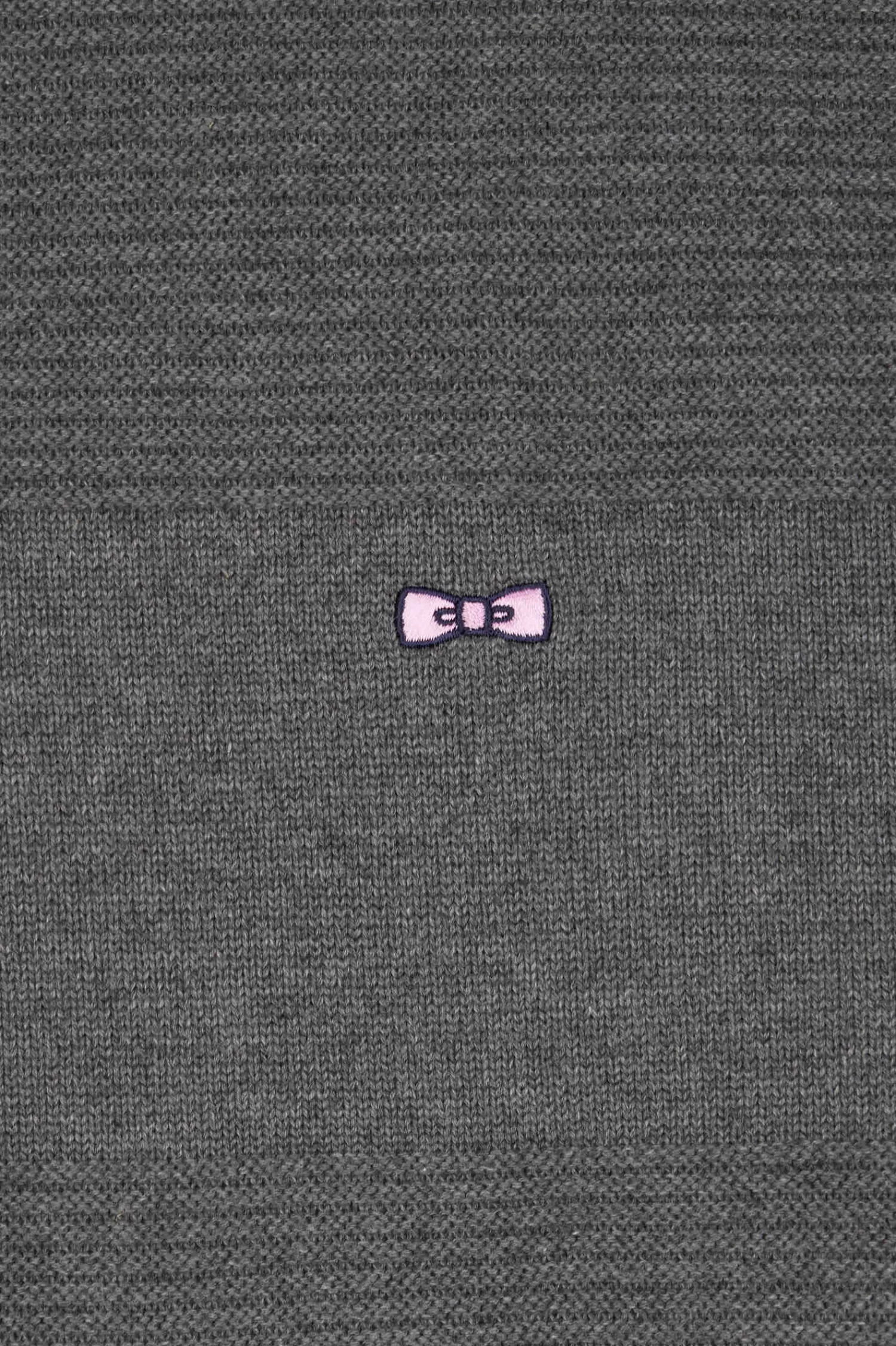 regular_grey_cotton_crew_neck_jumper_with_knit_patterns_8.webp Eden Park Regular grey cotton crew neck jumper with knit patterns< Sweaters