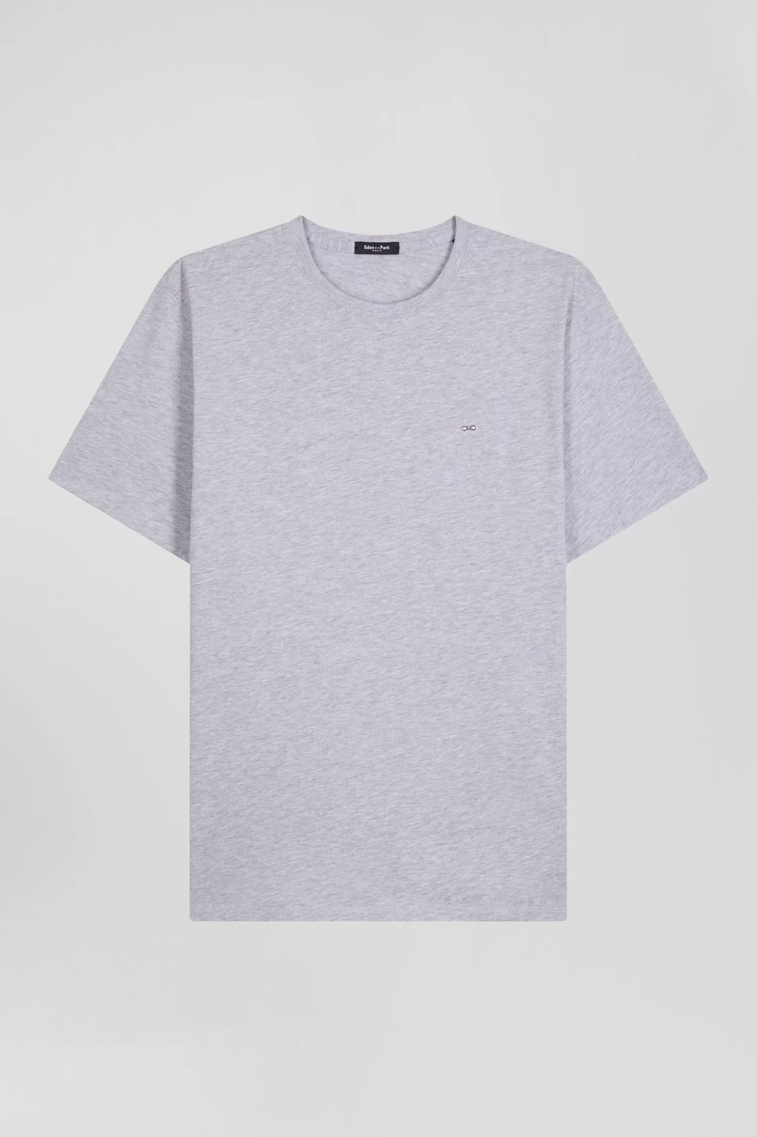 Eden Park Regular grey Pima cotton short-sleeved T-shirt< T-shirts