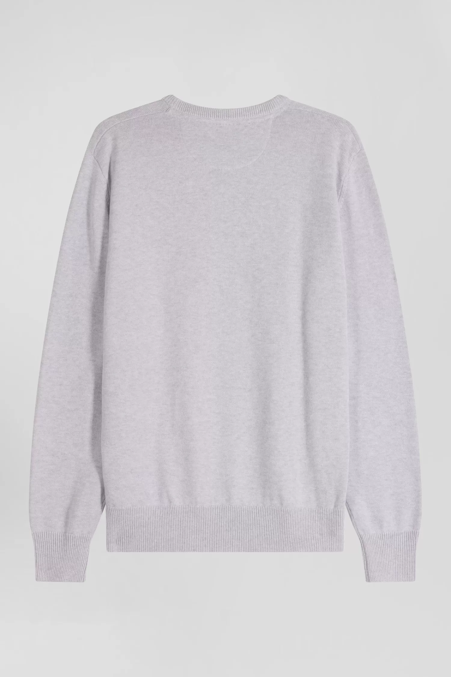 regular_grey_wool_and_cotton_crew_neck_jumper_3.webp Eden Park Regular grey wool and cotton crew neck jumper< Sweaters